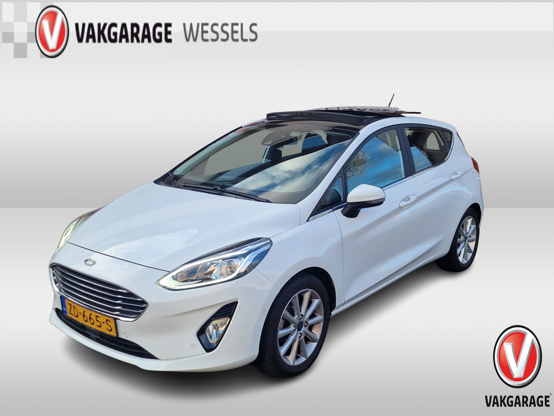 Ford Fiesta 1.0 EcoBoost Titanium | LM | Camera | Panoramadak | Adap Cruise | Voorruit Verw | bij viaBOVAG.nl