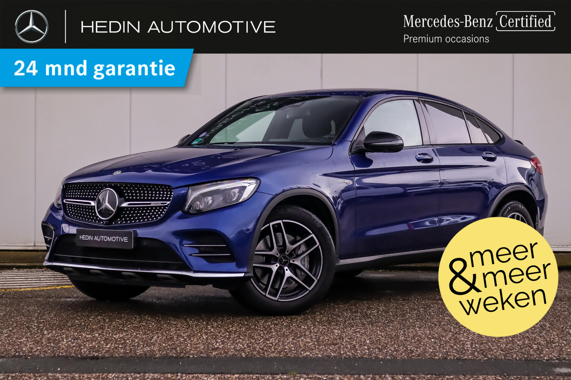 Mercedes-Benz GLC GLC 43 AMG Coupé Automaat 4MATIC | Distronic | Head-Up | Stoelventilatie | Comand Online | Burmester Audio | Sfeerverlichting | LED | Trekhaak