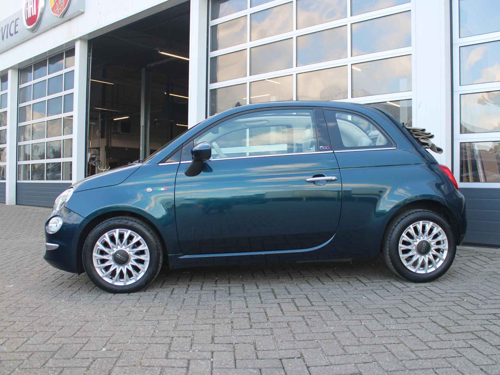 Fiat 500 C TwinAir Turbo Lounge | Pack Business | Clima | Navi | PDC | Beige Dak - 4/24