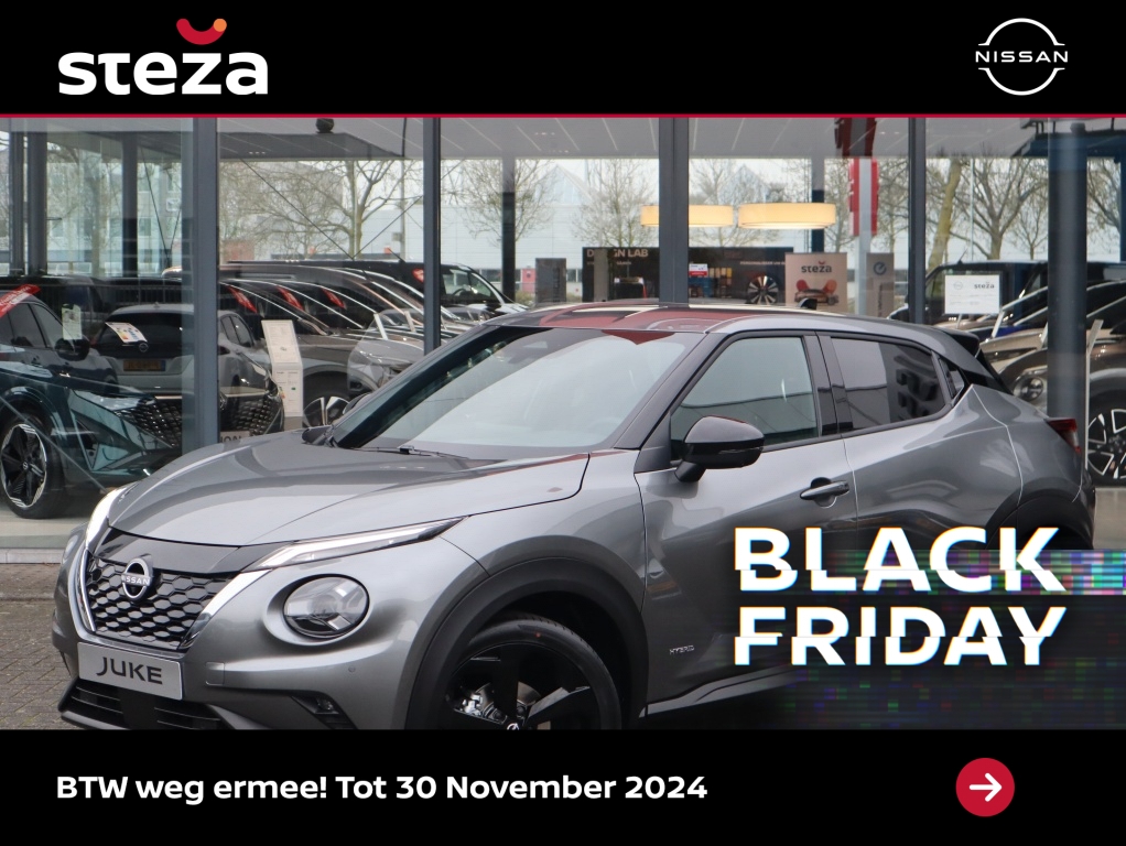 Nissan Juke 1.6 Hybride 143PK Tekna / Cold Pack / Keyless Entry / Lederen Be