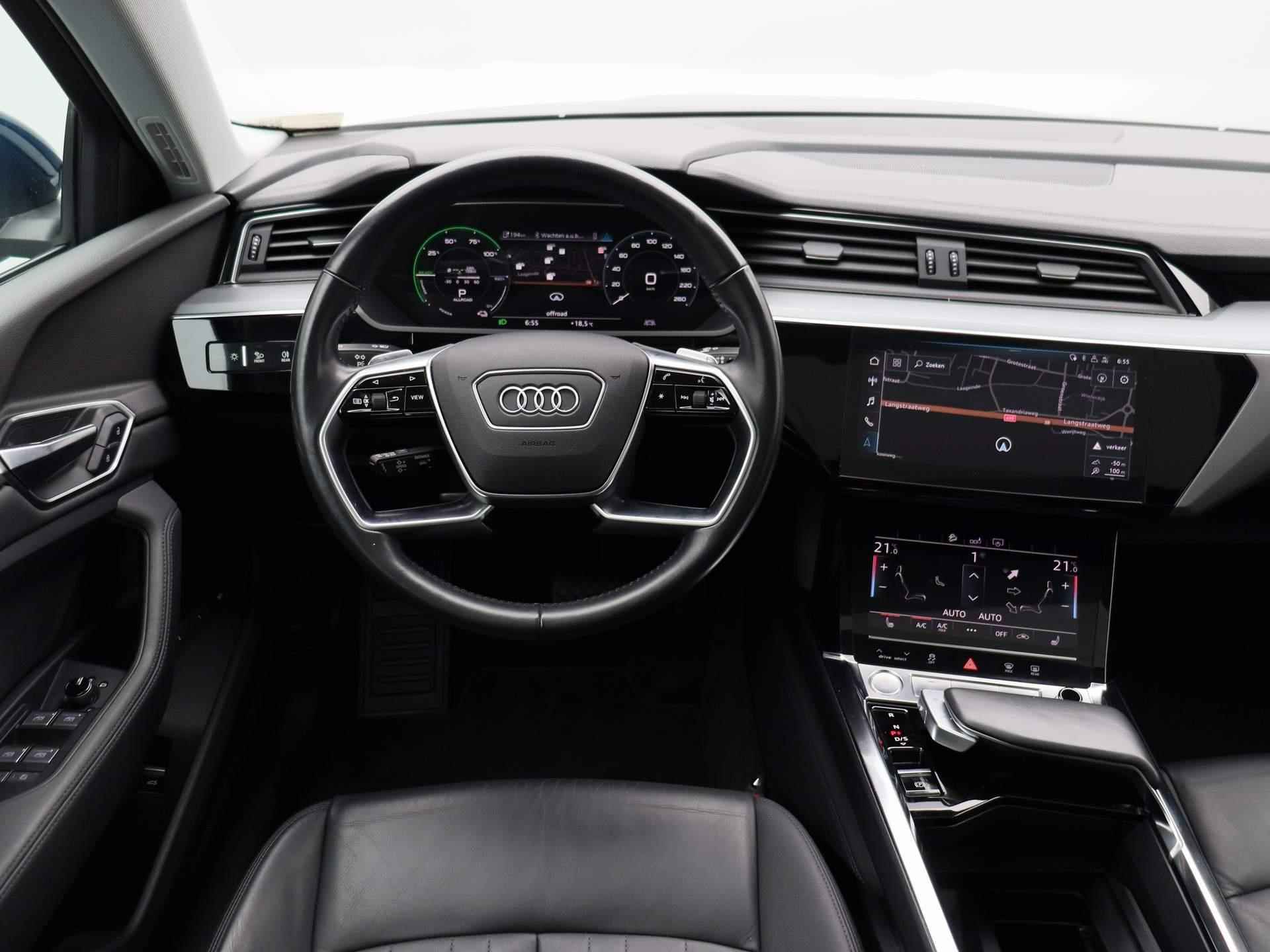 Audi e-tron e-tron 50 quattro Launch edition plus 71 kWh | STOELVERWARMING | CLIMATE CONTROL | NAVIGATIE | PANORAMADAK | LEDEREN BEKLEDING | MEMORY STOELEN | - 7/45