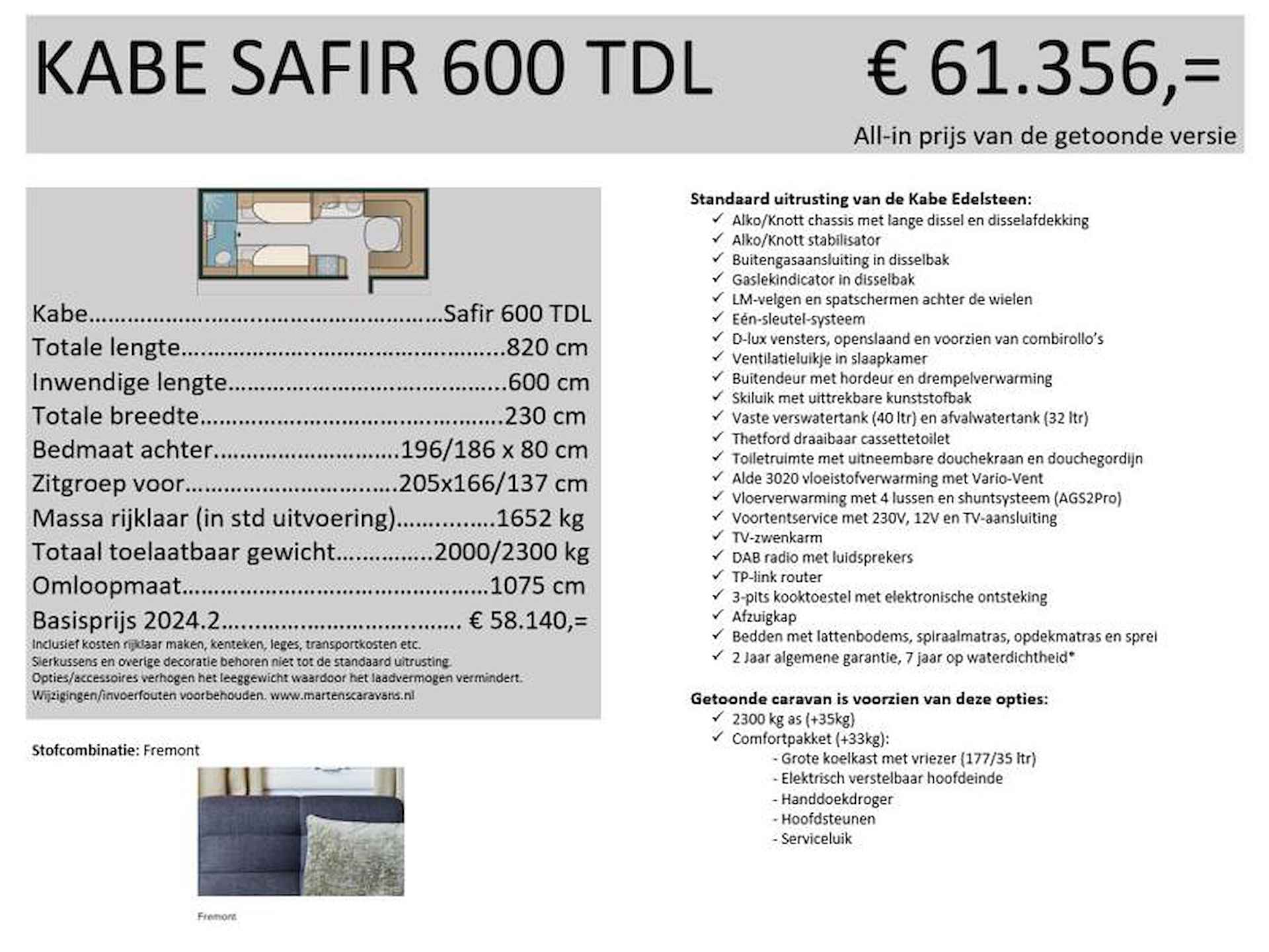 Kabe Safir 600 TDL - 24/25
