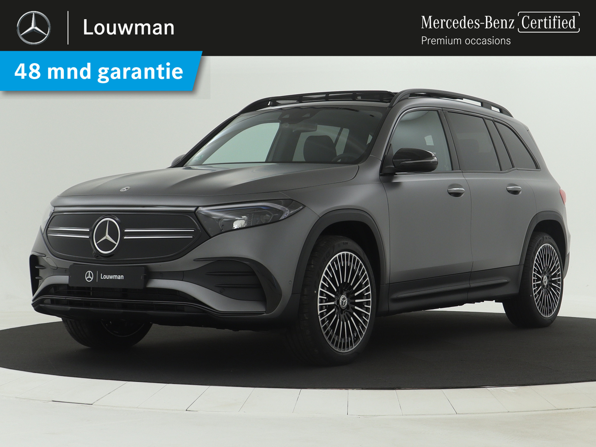 Mercedes-Benz EQB 300 4MATIC AMG Line 7p. 67 kWh | Panoramaschuifdak | Nightpakket | Premium pakket | Sfeerverlichting | | KEYLESS-GO comfort pakket | Stoelverwarming vooraan | MBUX augmented reality voor navigatie |