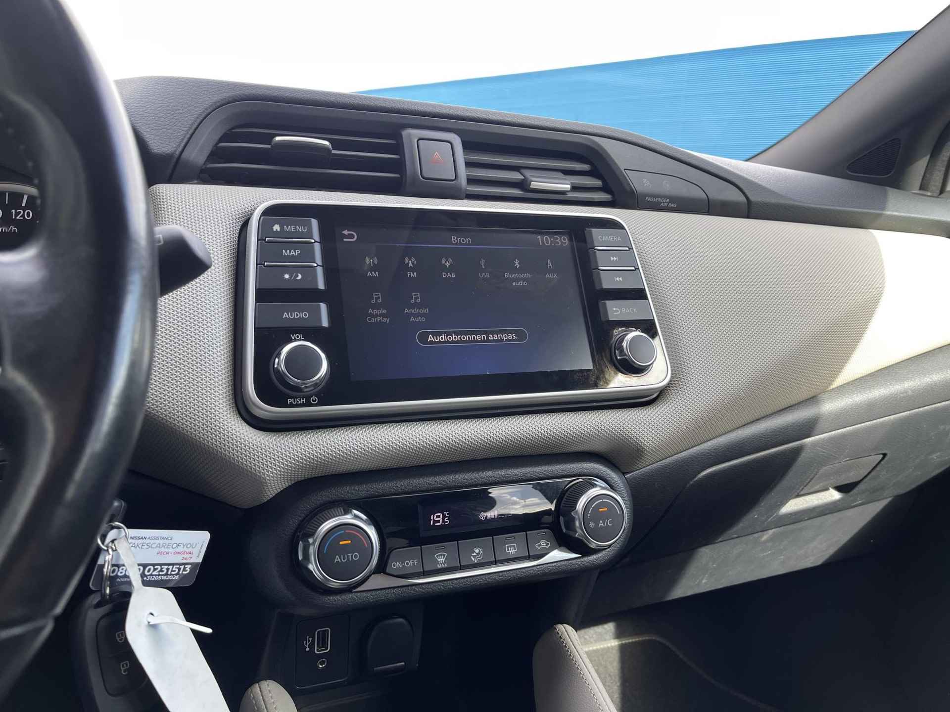 Nissan Micra 1.0 IG-T N-Connecta | Navigatie | Camera | Apple Carplay/Android Auto | Park. Sensor | Cruise & Climate Control | Rijklaarprijs! - 18/24