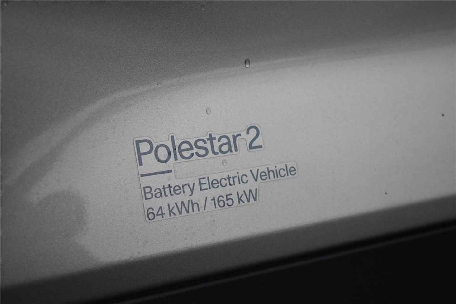 Polestar 2 Standard Range Single Motor 63kWh | Stoelverwarming | Navigatie | Achteruitrijcamera | Keyless entry/start | Winterset | - 24/29