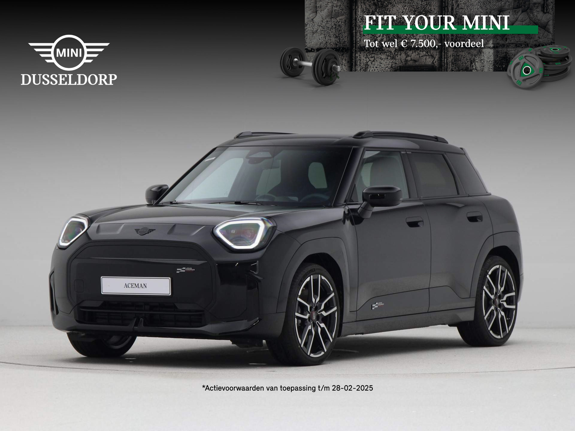 MINI Aceman E John Cooper Works Pakket M PRIVATE LEASE EUR 535,- (48 mnd/10.000 km)