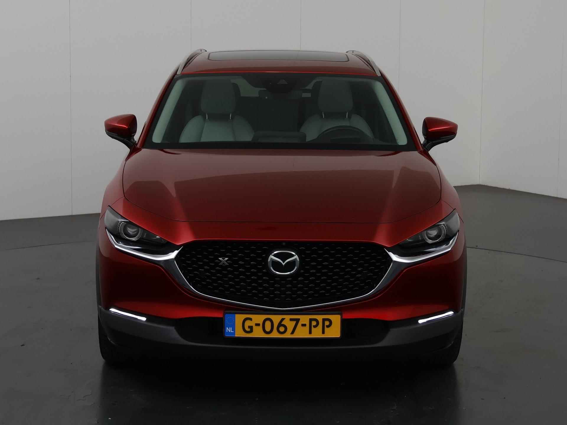 Mazda CX-30 2.0 e-SkyActiv-X M Hybrid AWD Luxury | Panoramadak | Navigatie | Parkeercamera 360° | Bose | Leder | Elektr. Achterklep | - 4/43