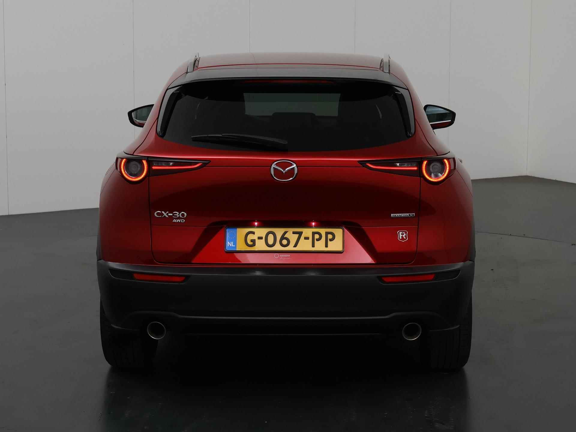 Mazda CX-30 2.0 e-SkyActiv-X M Hybrid AWD Luxury | Panoramadak | Navigatie | Parkeercamera 360° | Bose | Leder | Elektr. Achterklep | - 5/43