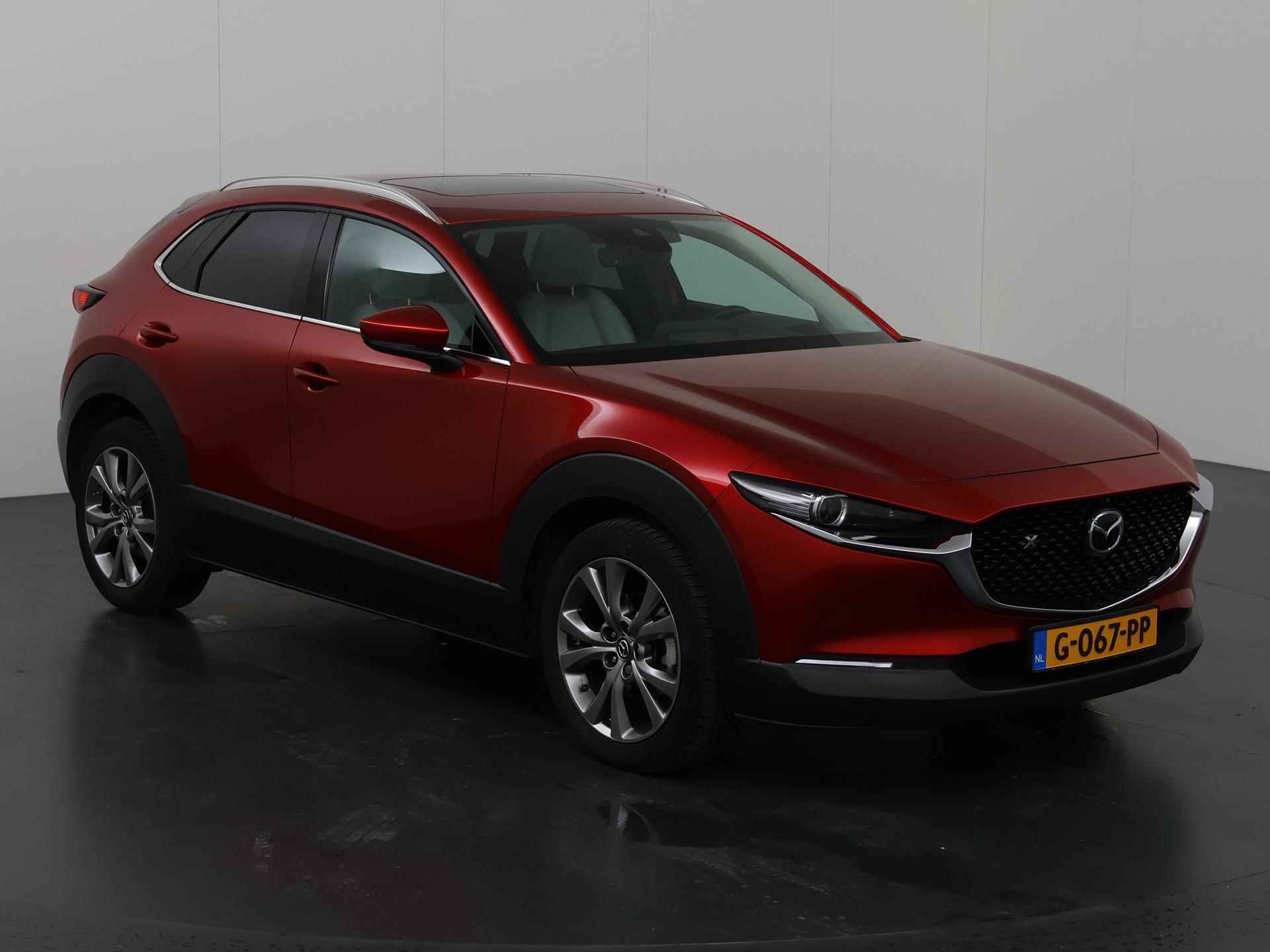 Mazda CX-30 2.0 e-SkyActiv-X M Hybrid AWD Luxury | Panoramadak | Navigatie | Parkeercamera 360° | Bose | Leder | Elektr. Achterklep | - 24/43