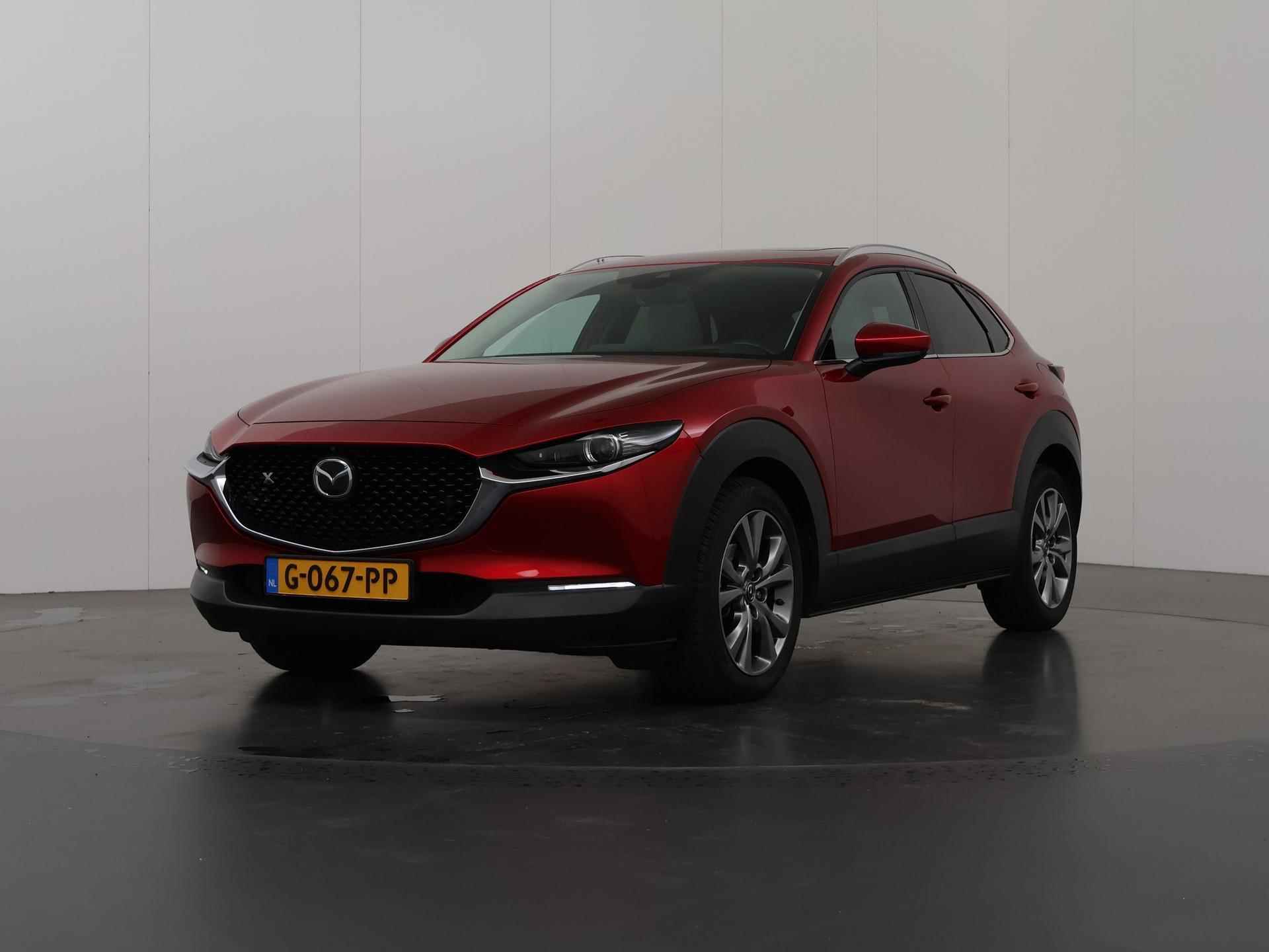 Mazda CX-30 2.0 e-SkyActiv-X M Hybrid AWD Luxury | Panoramadak | Navigatie | Parkeercamera 360° | Bose | Leder | Elektr. Achterklep | - 43/43