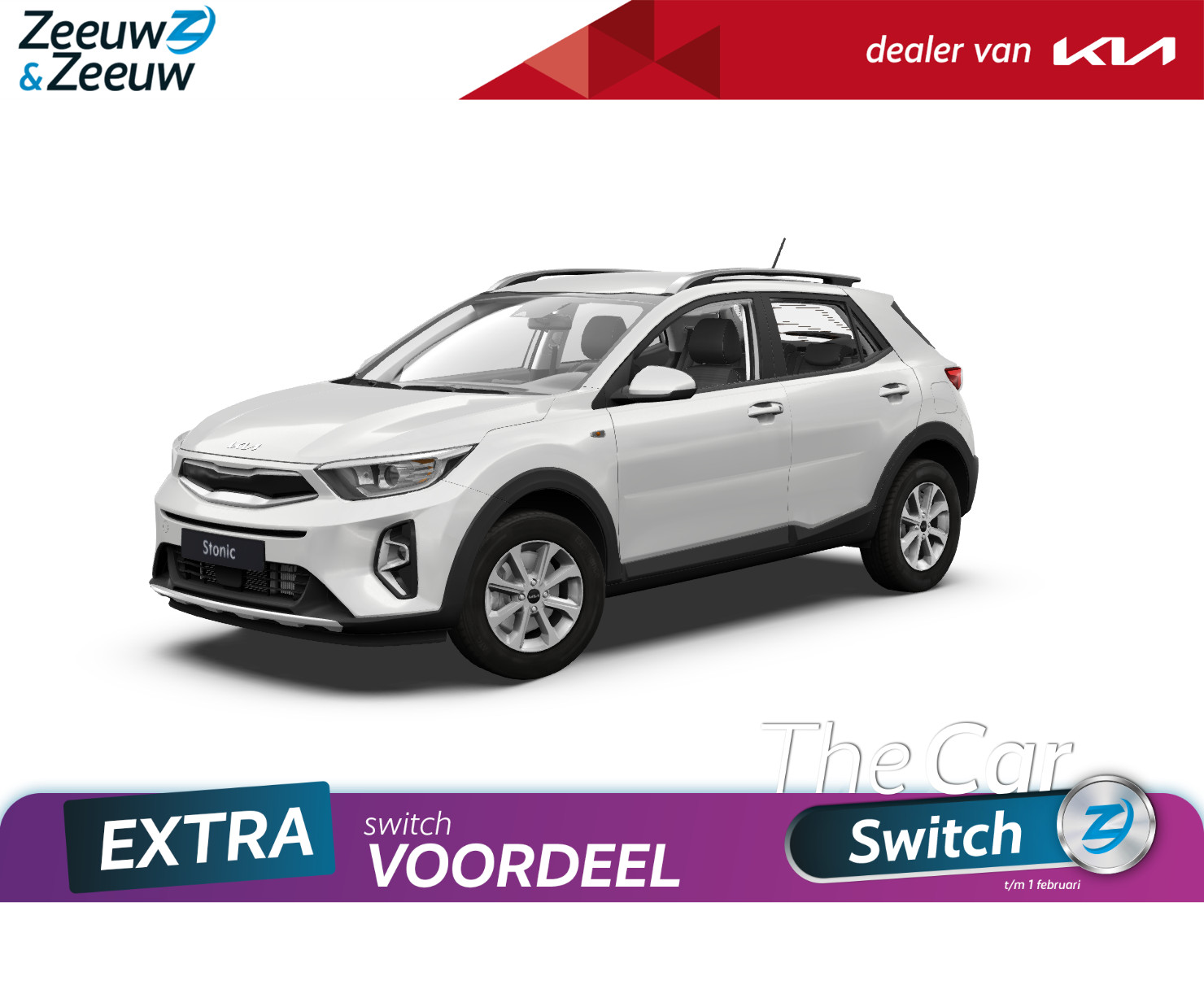 Kia Stonic 1.0 T-GDi MHEV DynamicLine DCT7 | Nieuw te bestellen | €1750,- INRUILPREMIE | Private lease v.a. €399,- | Climate Control | LED-koplampen | Navigatie |