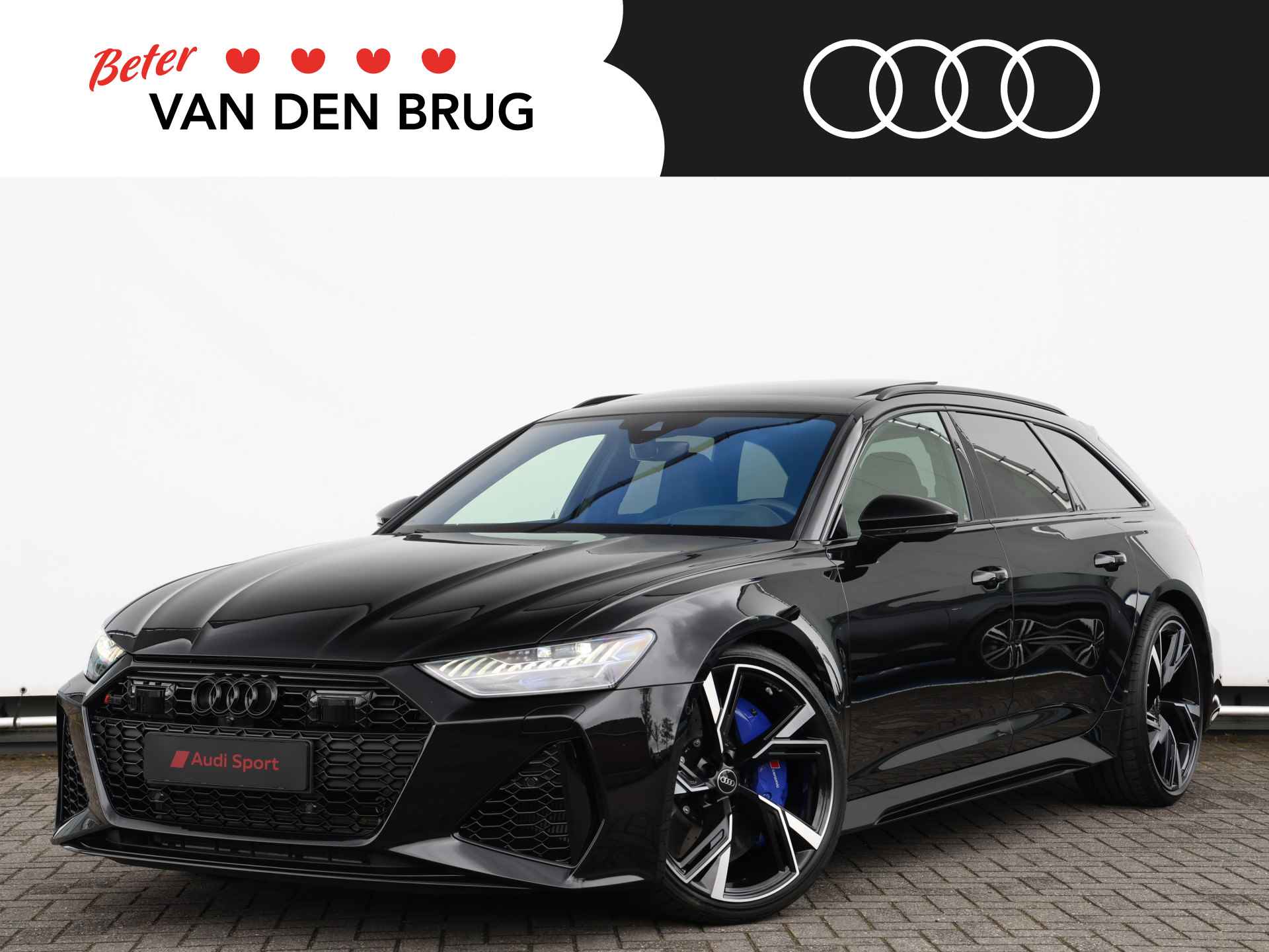 Audi RS6 Avant 4.0 TFSI quattro 600pk | 305km/u | Keramisch | B&O | Vierwielbesturing | Pano | Head-up | Servo | Trekhaak | 22" Velgen | Stoelventilatie | Stoelverwarming v+a - 1/57