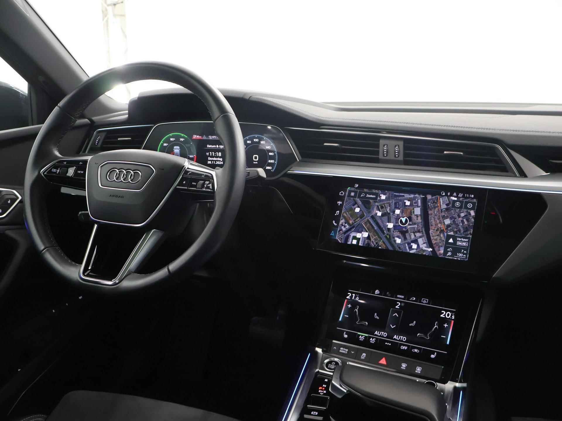 Audi Q8 Sportback e-tron 50 quattro Edition 95 kWh | B&O Audio | Ele. verstelbare stoelen + Geheugen | Digitaal Dashboard | Camera | DAB | Apple CarPlay | Luchtvering | Panoramadak | Adaptieve Cruise Control | - 10/54