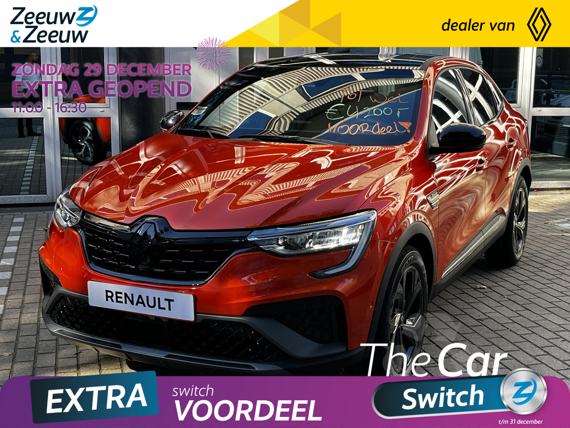 Renault Arkana 1.6 E-Tech hybrid 145 E-Tech Esprit Alpine | Stoelverwarming | Bose geluidsysteem | Cruise control | €2500,- KORTING | DIT JAAR RIJDEN MET PRIJSGARANTIE! | LET OP, BEPERKTE VOORRAAD | OP = OP!