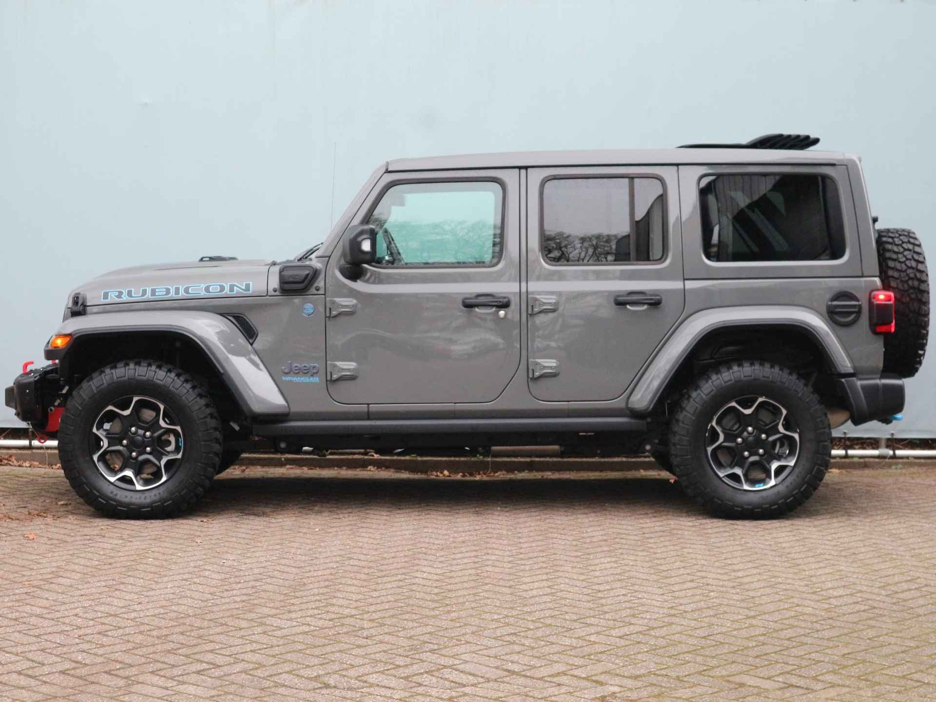 Jeep Wrangler Unlimited 4xe 380 pk Rubicon / Schuifdak / Leder / Keyless - 2/77