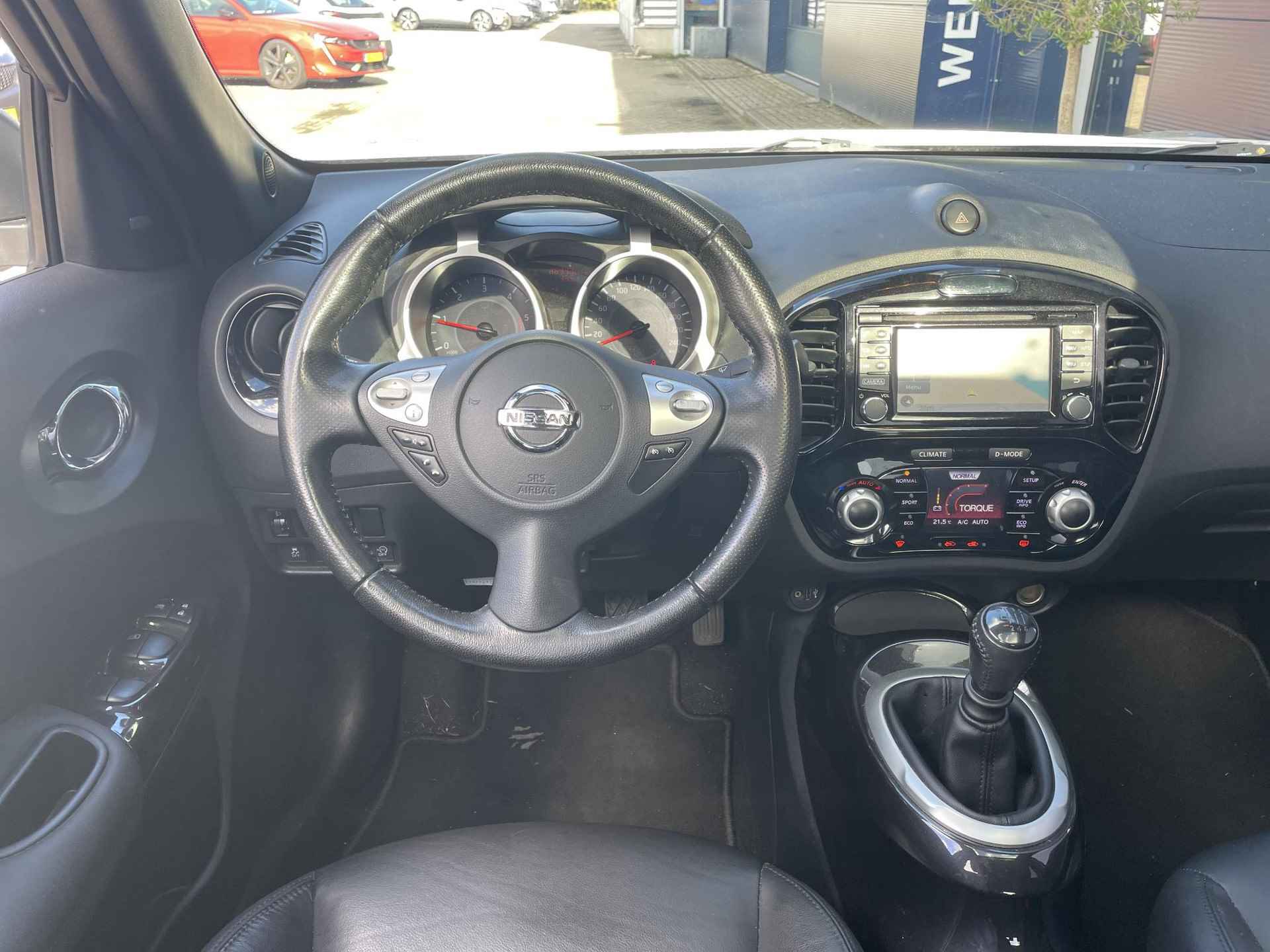 Nissan Juke 1.5 dCi Tekna "EXT Pack, Schuifdak, Leder, 4x Camera, 1e Eigenaar, DLR Onderhouden" - 25/28