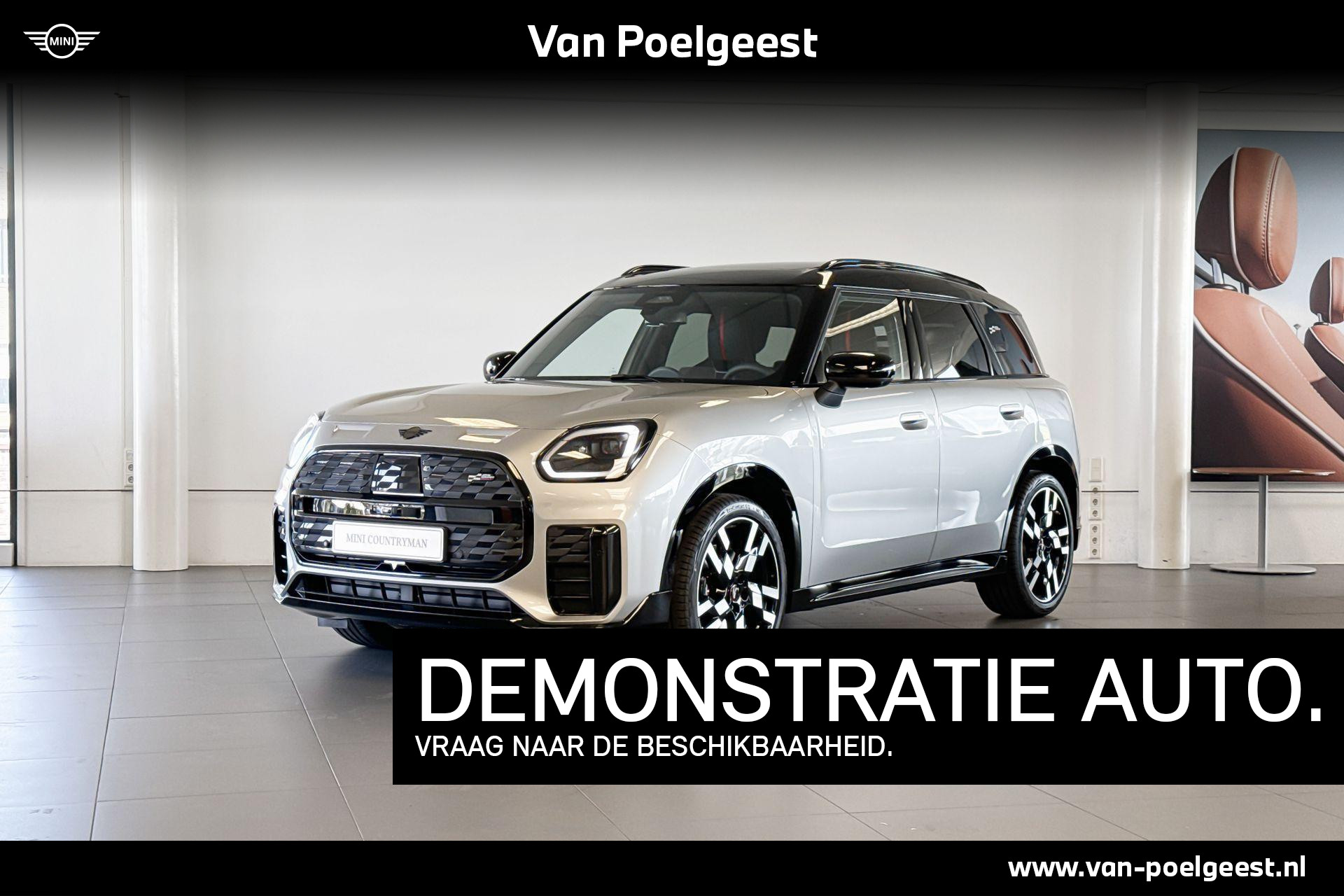 MINI Countryman Electric E John Cooper Works 66.5 kWh | JCW stoelen | Glazen Panoramadak | Stoelverwarming |