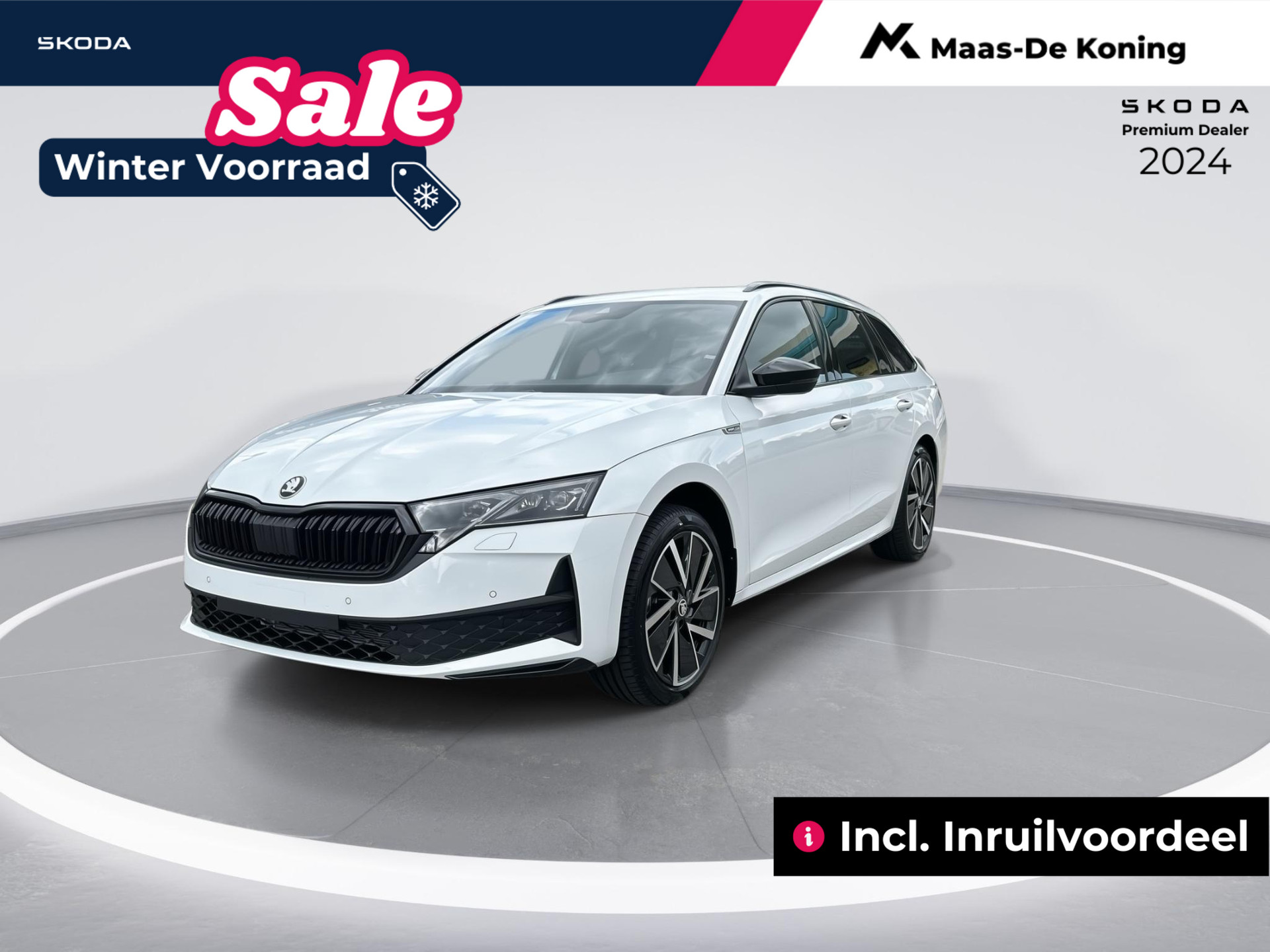 Skoda Octavia Combi 1.5 TSI MHEV Sportline Business | Infotainment navigatie pakket | Light & view | Panorama-schuif-/kanteldak | Trekhaak, wegklapbaar | Lichtmetalen velgen 18 | Incl. Inruilvoordeel |