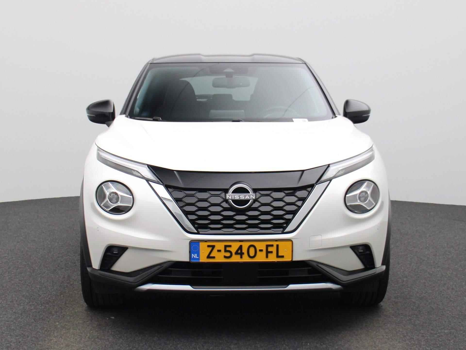 Nissan Juke 1.6 Hybrid N-Design 143pk | Automaat | Navigatie | Achteruitrijcamera | Half-Leder | Parkeersensoren voor & achter | Apple CarPlay & Android Auto - 4/33