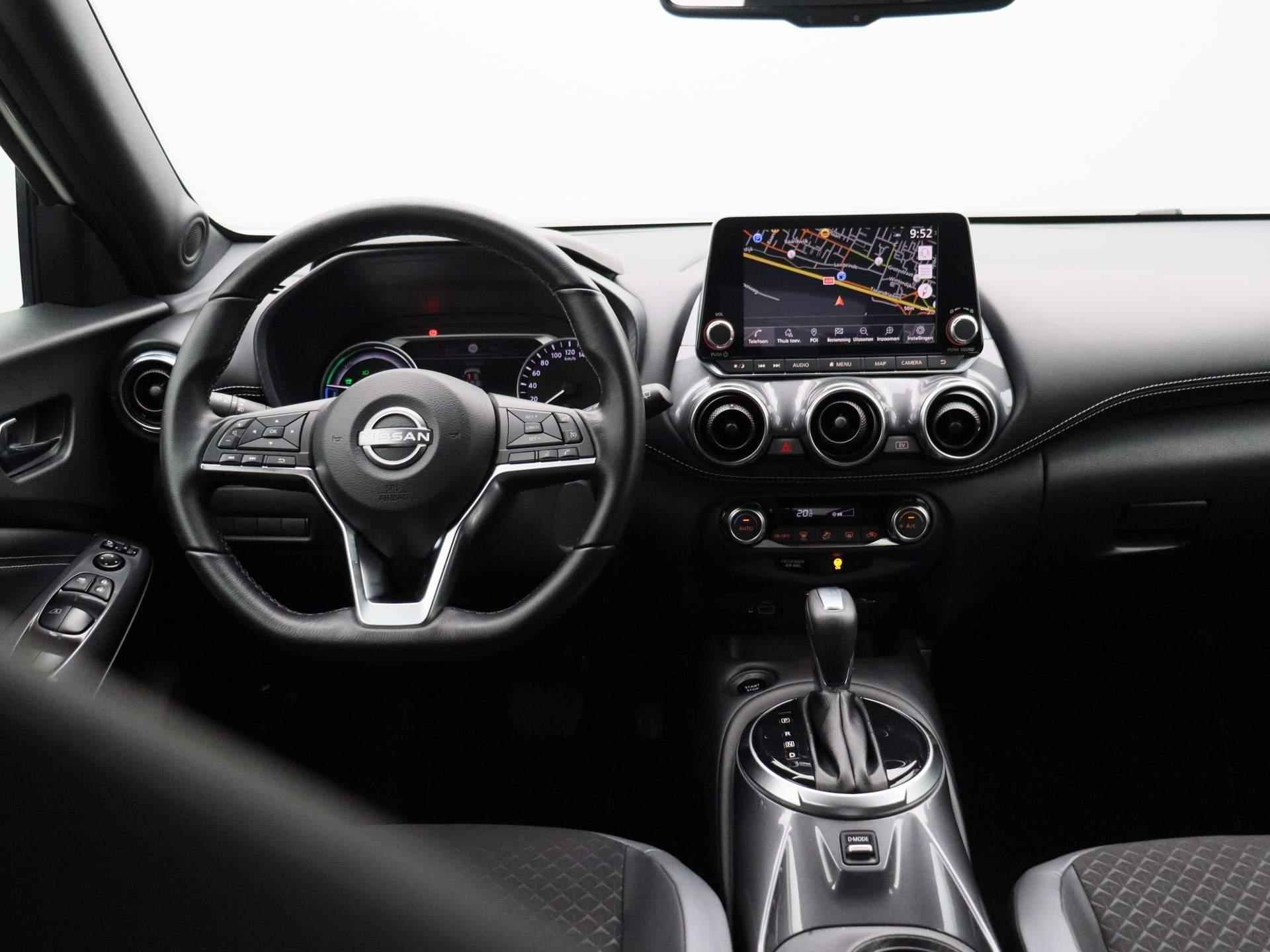 Nissan Juke 1.6 Hybrid N-Design 143pk | Automaat | Navigatie | Achteruitrijcamera | Half-Leder | Parkeersensoren voor & achter | Apple CarPlay & Android Auto - 9/33