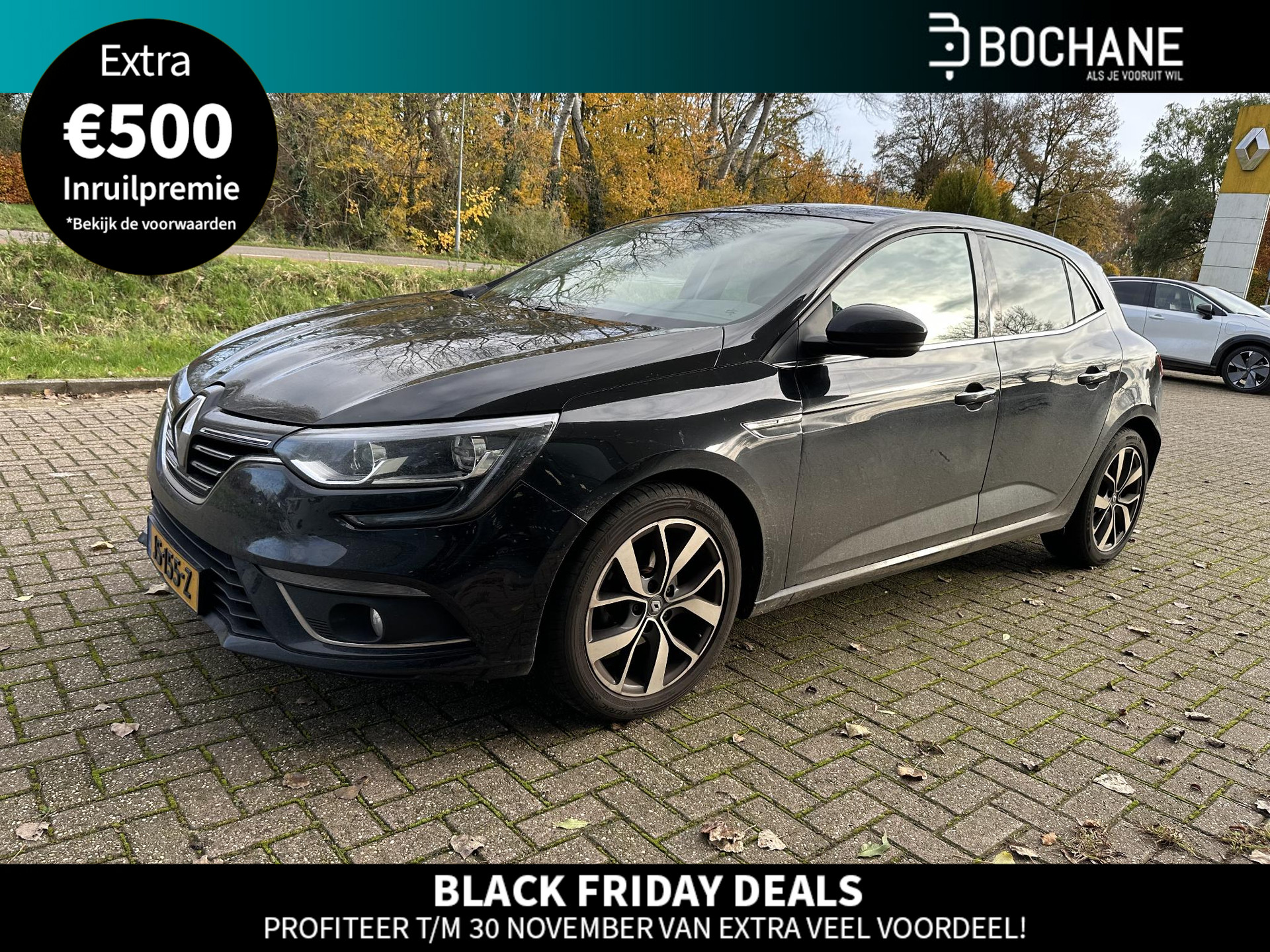 Renault Mégane 1.2 TCe 130 Bose | Trekhaak | NL-auto + dealer onderhouden! | PDC | Navi 8,7" | Clima | Cruise | LM velgen 17"