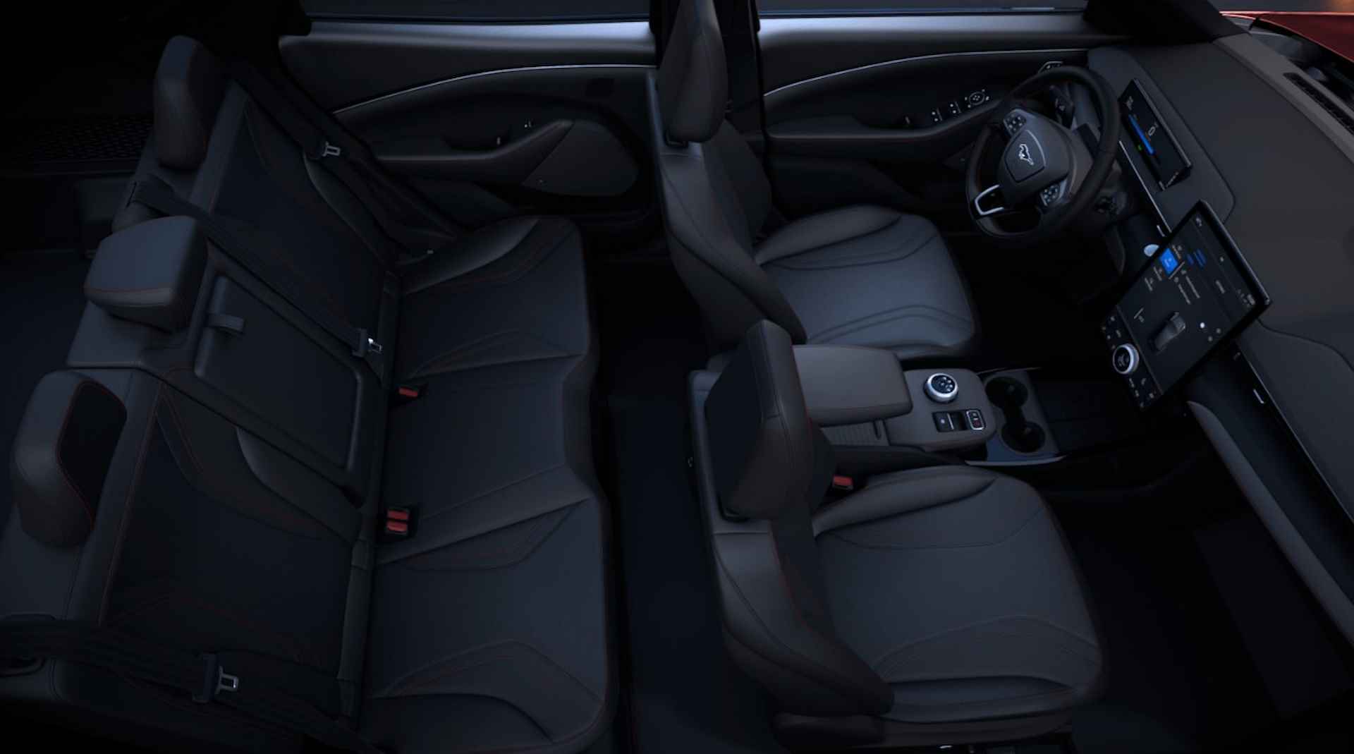 Ford Mustang Mach-E 98kWh Extended RWD Premium | 600KM Rijbereik | 360 graden camera | Adaptive front lighting system | Rode remklauwen | 8-weg elektrisch verstelbare  bestuurders- en passagiersstoel | - 13/14
