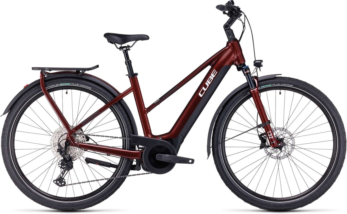 CUBE TOURING HYBRID EXC 625 RED/WHITE 2023 MIXED Red/white 46cm T XS 2023