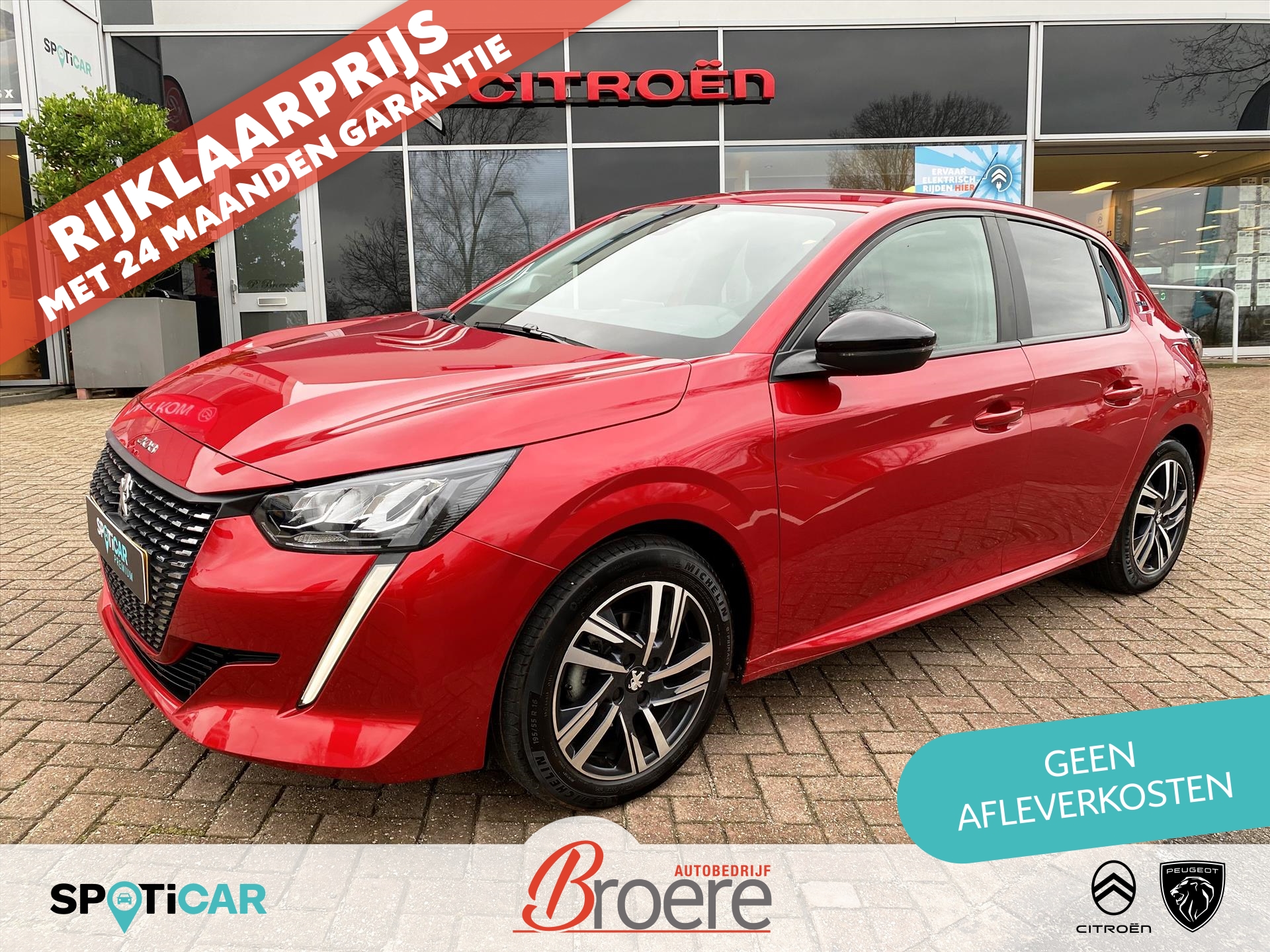 PEUGEOT 208 1.2 75pk Style | trekhaak, parkeersensoren, airco, navigatie, cruise, 16 inch velgen, bluetooth, apple carplay, android auto