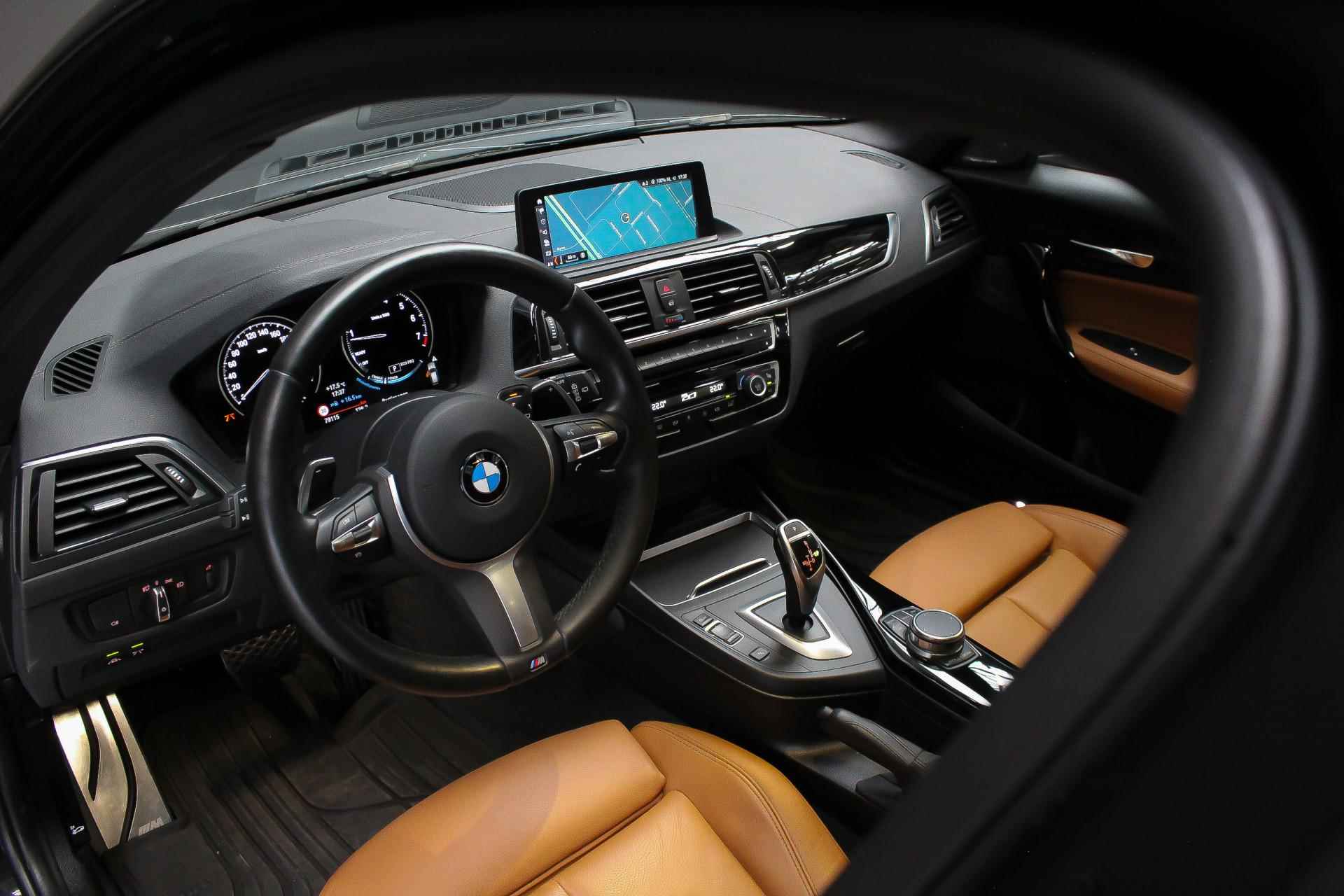 BMW 1-serie M140i 400pk High Executive automaat |schuifdak|Harman Kardon|vol leder cognac|adaptief onderstel| - 3/38