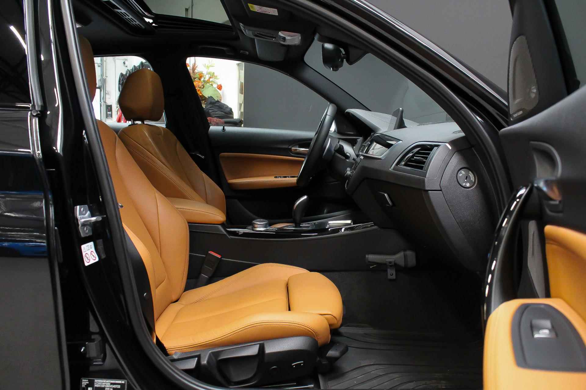 BMW 1-serie M140i 400pk High Executive automaat |schuifdak|Harman Kardon|vol leder cognac|adaptief onderstel| - 28/38