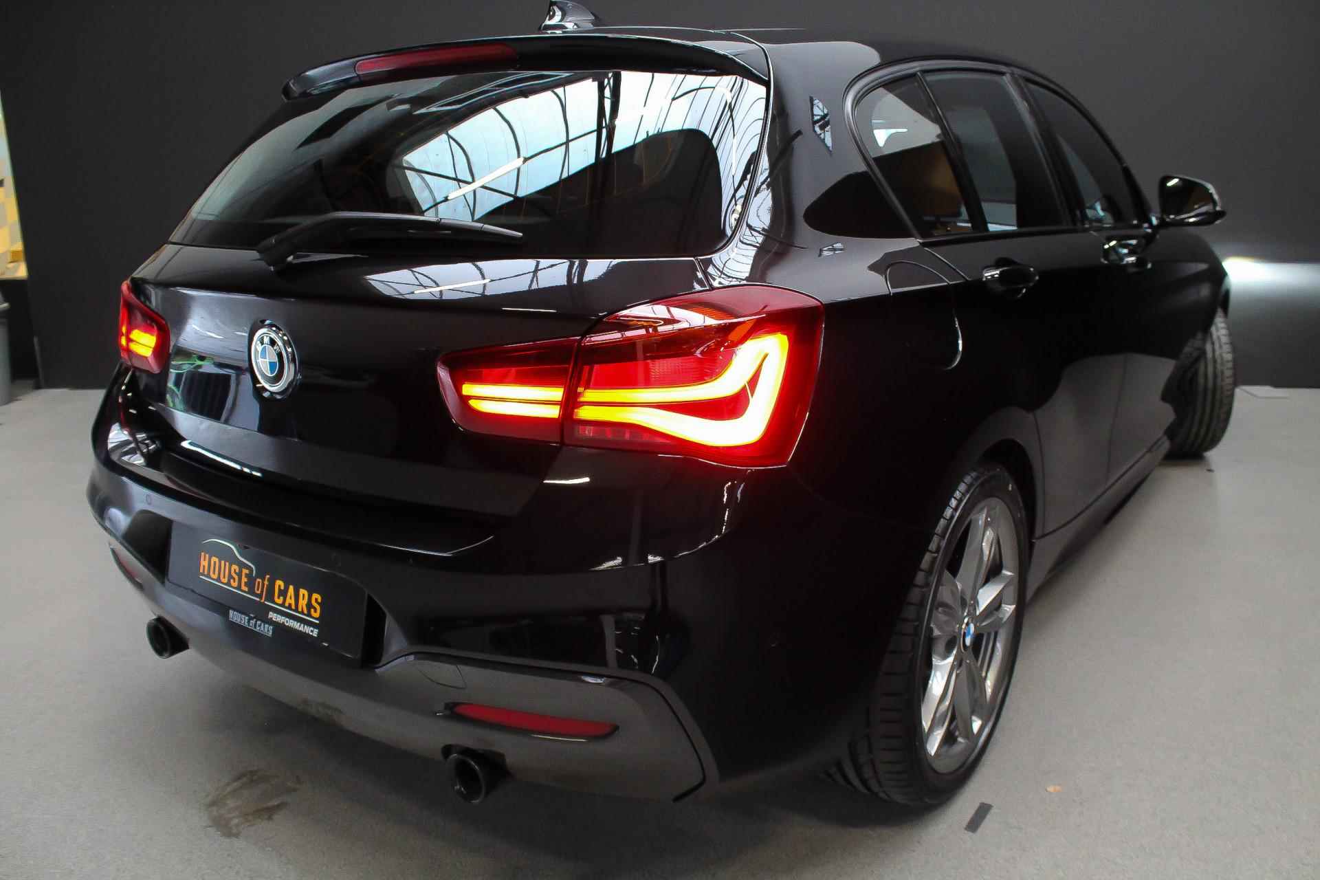 BMW 1-serie M140i 400pk High Executive automaat |schuifdak|Harman Kardon|vol leder cognac|adaptief onderstel| - 35/38