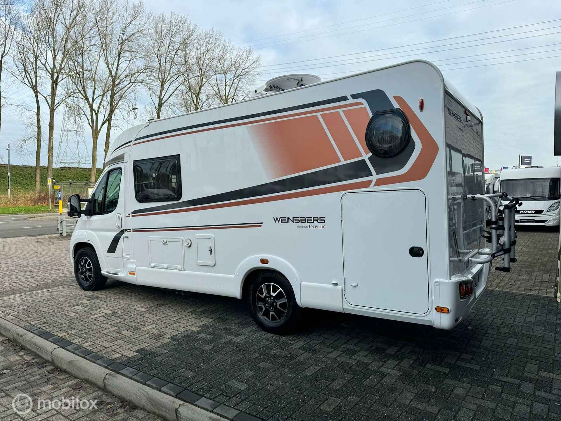 Weinsberg 600MEG Pepper Edition 163PK Enkele Bedden Zonnepaneel Luifel Fietsenrek - 4/28