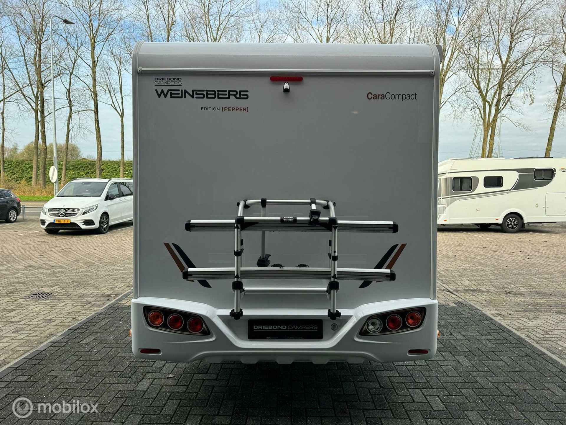 Weinsberg 600MEG Pepper Edition 163PK Enkele Bedden Zonnepaneel Luifel Fietsenrek - 6/28