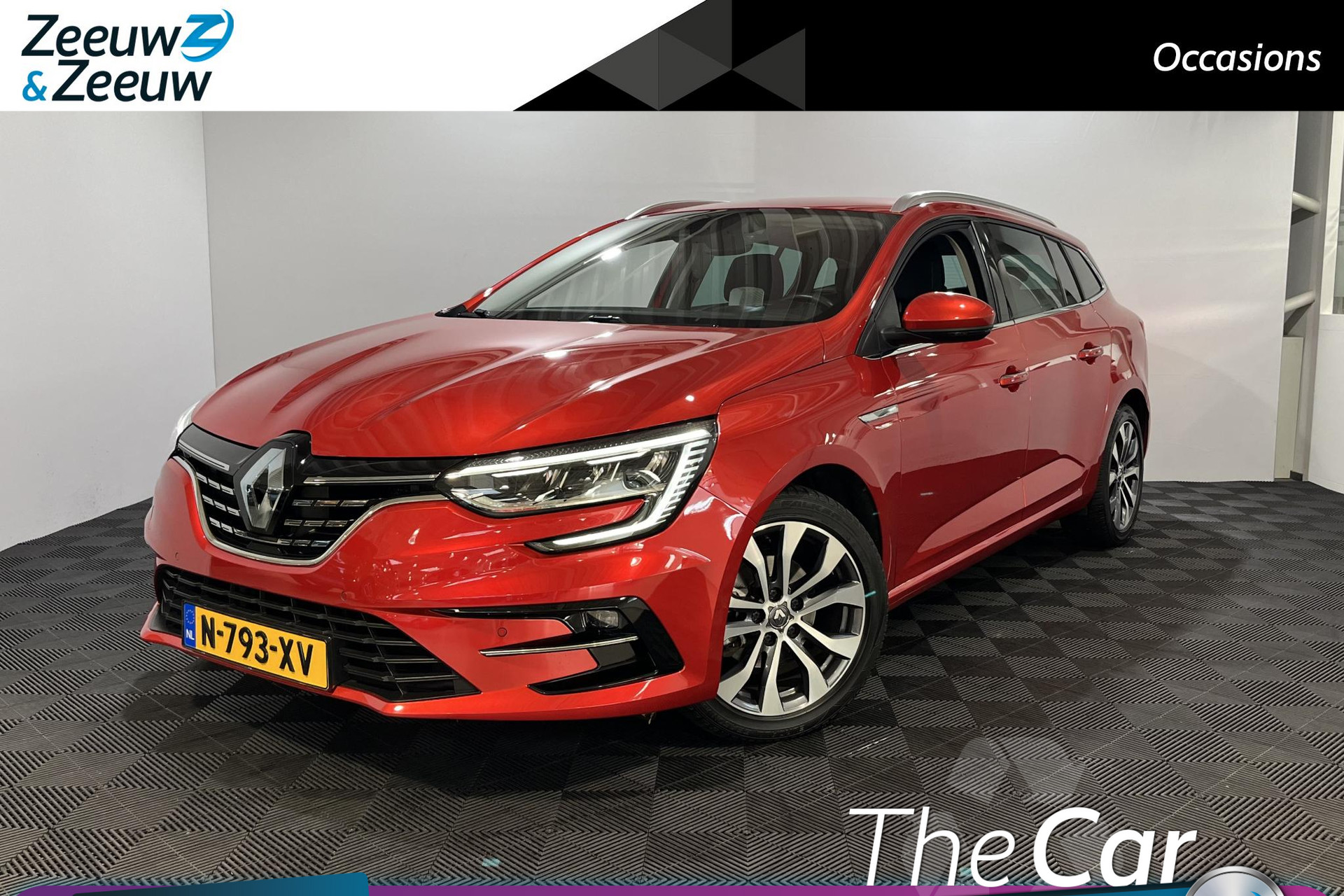 Renault Mégane Estate 1.3 - 140PK TCe Edition One | 9,3" Navi | Camera | Leer | Stoel & Stuurverwarming | Cruise Control Adaptief | Apple CarPlay / Android Auto | 17" Lichtmetalen Velgen | Climate Control |