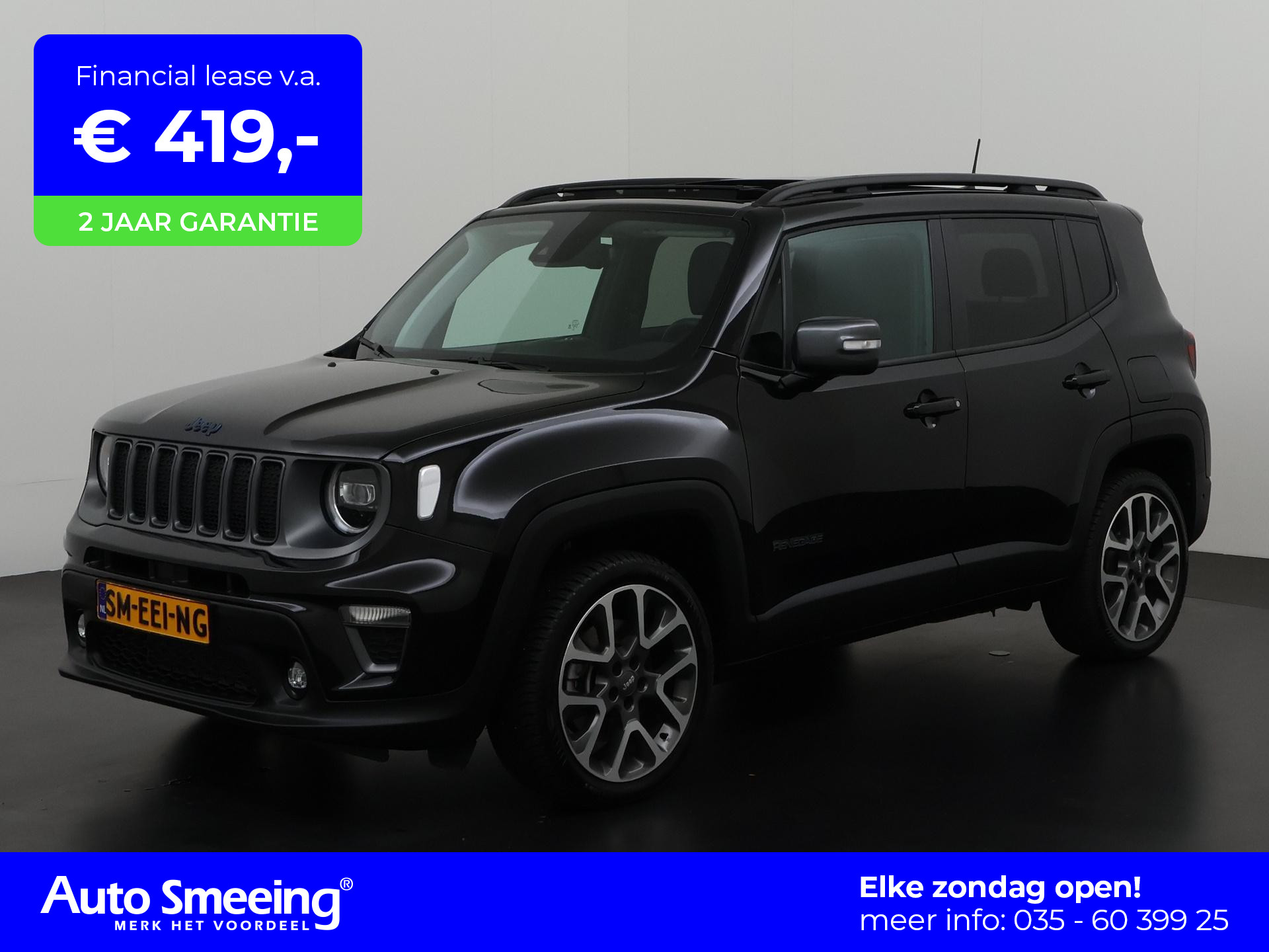 Jeep Renegade 4xe 240 Plug-in Hybrid S | Panoramadak | Leder | Adapt. Cruise | Zondag Open!