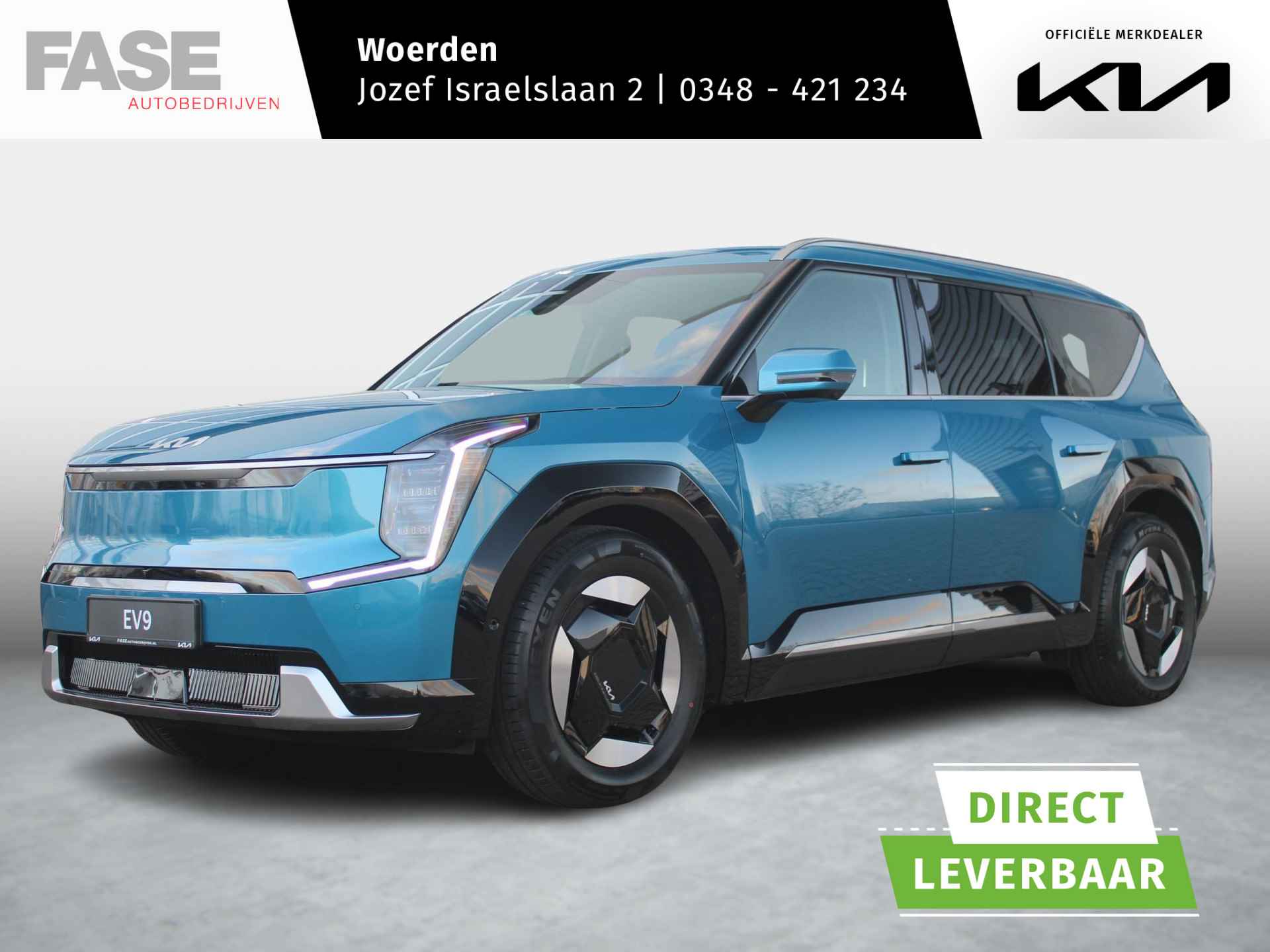 Kia EV9 Launch Edition GT-Line AWD 99.8 kWh | Direct Beschikbaar | Clima | Navi | 7-Pers. | Adapt. Cruise | 21" | Head-Up | Stoel-/Stuurverwarming | Premium Audio | Schuif-/kanteldak - 1/42