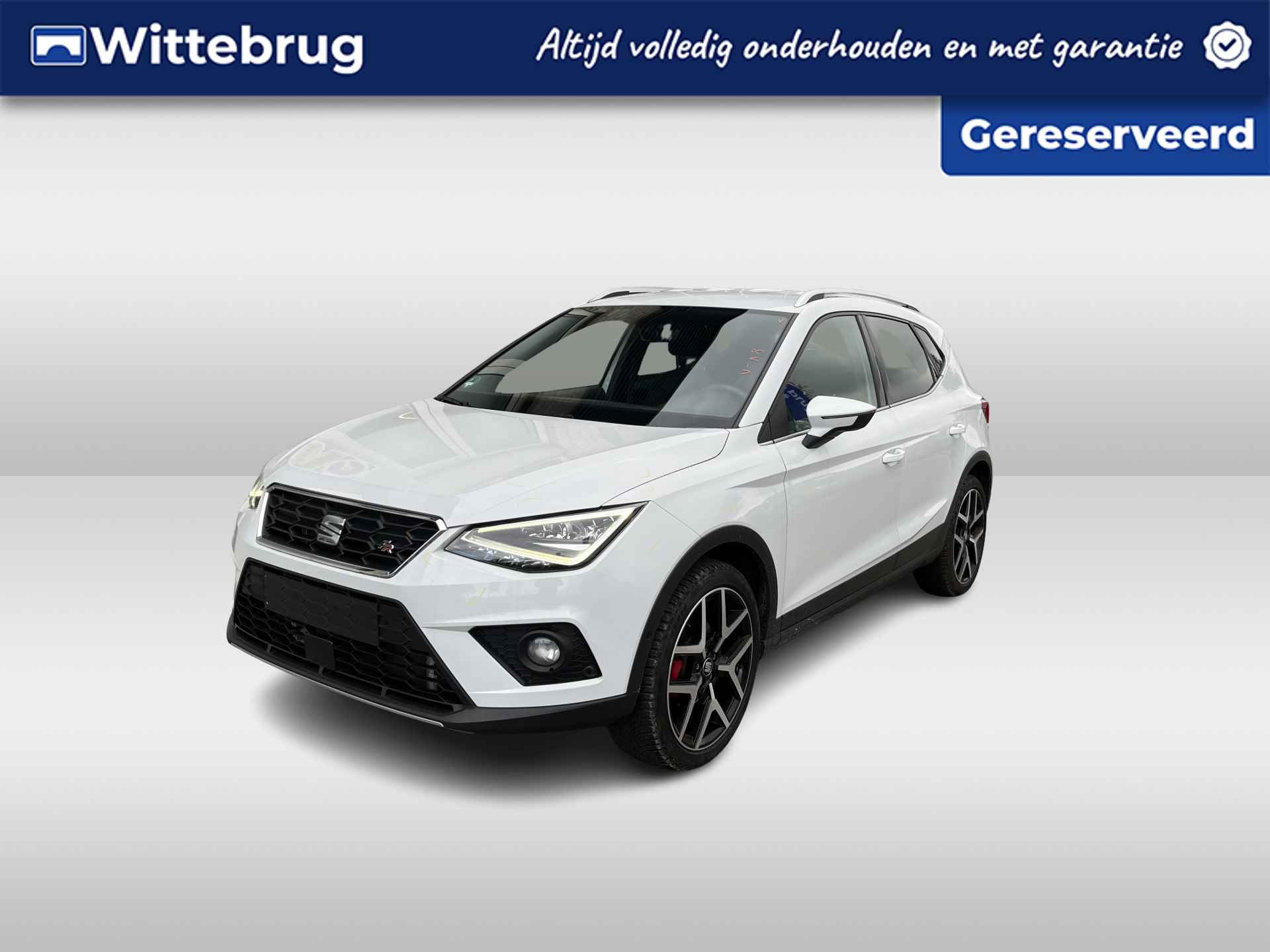 SEAT Arona 1.0 TSI FR / AUTOMAAT/ BEATS/ KEYLESS/ ADAPT. CRUISE/ VIRTUAL COCKPIT/ PARK. SENSOREN + CAMERA/ ALCANTARA/ NAVI/ FULL LINK/ CLIMA/ STOELVERWARMING/ 18"LMV - 1/28