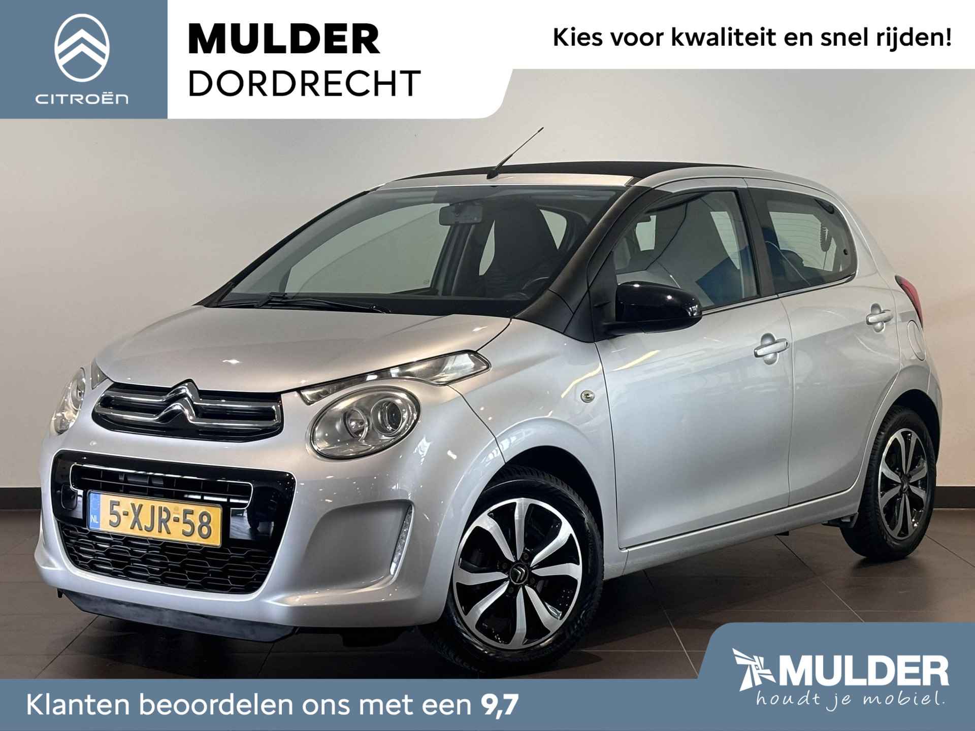 Citroën C1 5-deurs Airscape Shine 1.0 e-VTi 68pk ETG AUTOMAAT | CABRIO | CLIMA | CAMERA | VOUWDAK ZWART | LM-VELGEN | UNIEKE KM-STAND! | - 1/62