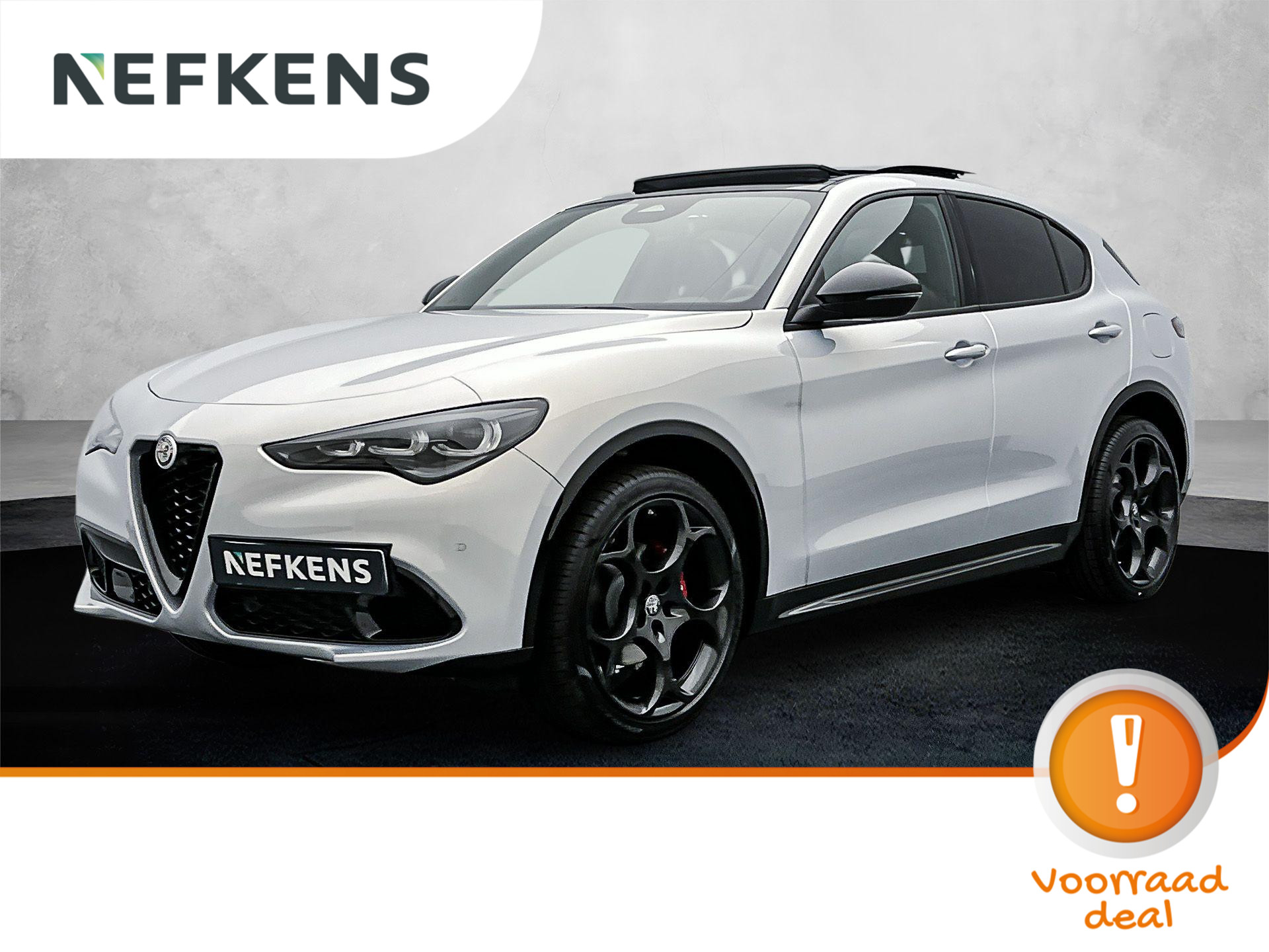 Alfa Romeo Stelvio 2.0 T GME AWD Sprint Navigatie | Panoramadak | Wegklapbare trekhaak | LED Matrix koplampen | Harman Kardon Sound | 21'' zwarte velgen