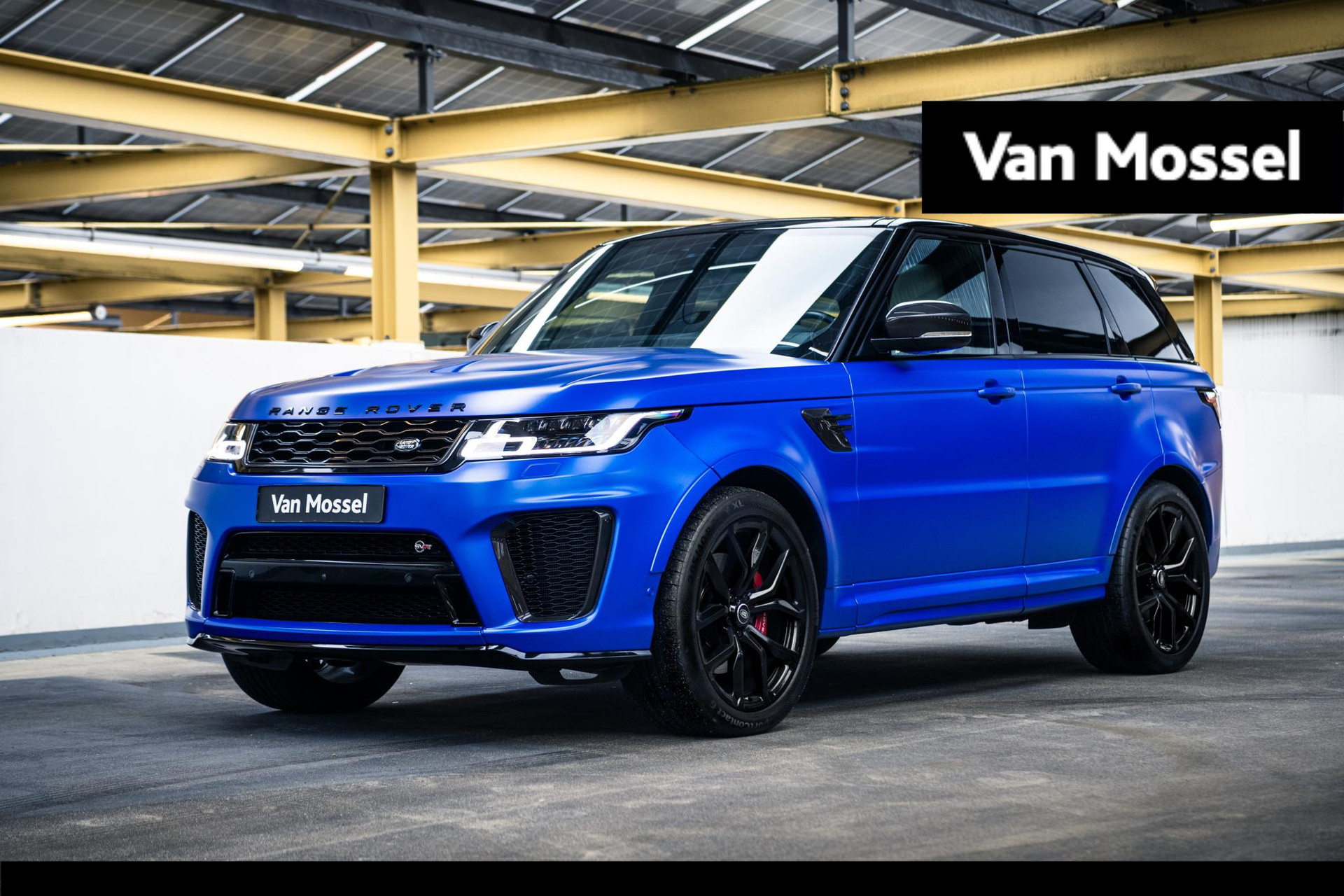 Land Rover Range Rover Sport 5.0 V8 SC SVR | 575PK  | Dealeronderhouden | Sport Uitlaat | SVO Lak Velocity Blue | NP € 232.047,- | Carbon Interieur |