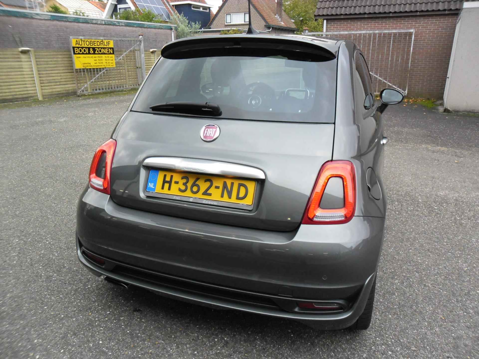 Fiat 500  T 85PK ROCKSTAR NAV ECC 1/2 LEDER PANORAMADAK 16"LMV PDC 45042 KM RIJKLAARPRIJS - 3/16