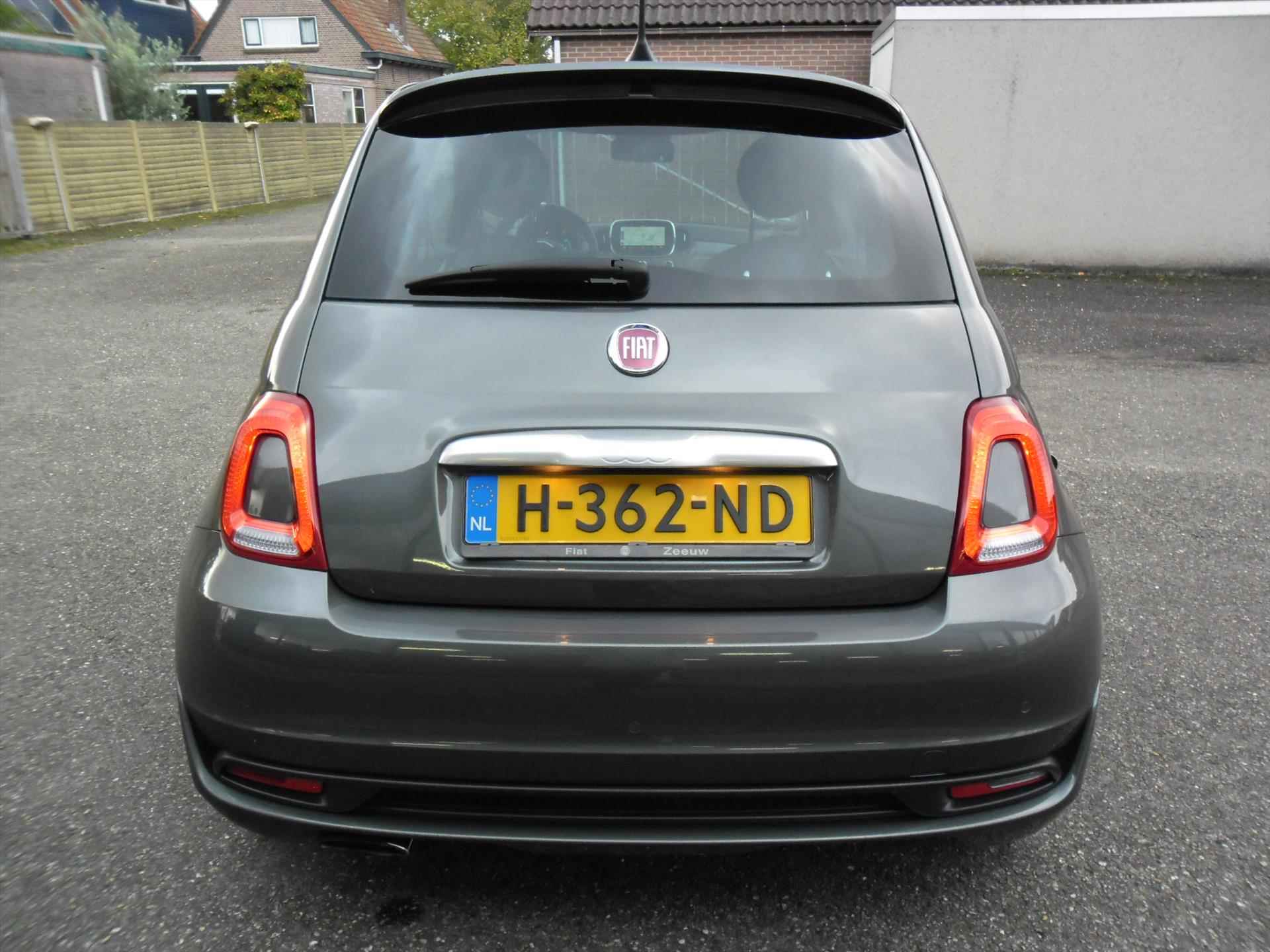 Fiat 500  T 85PK ROCKSTAR NAV ECC 1/2 LEDER PANORAMADAK 16"LMV PDC 45042 KM RIJKLAARPRIJS - 14/16