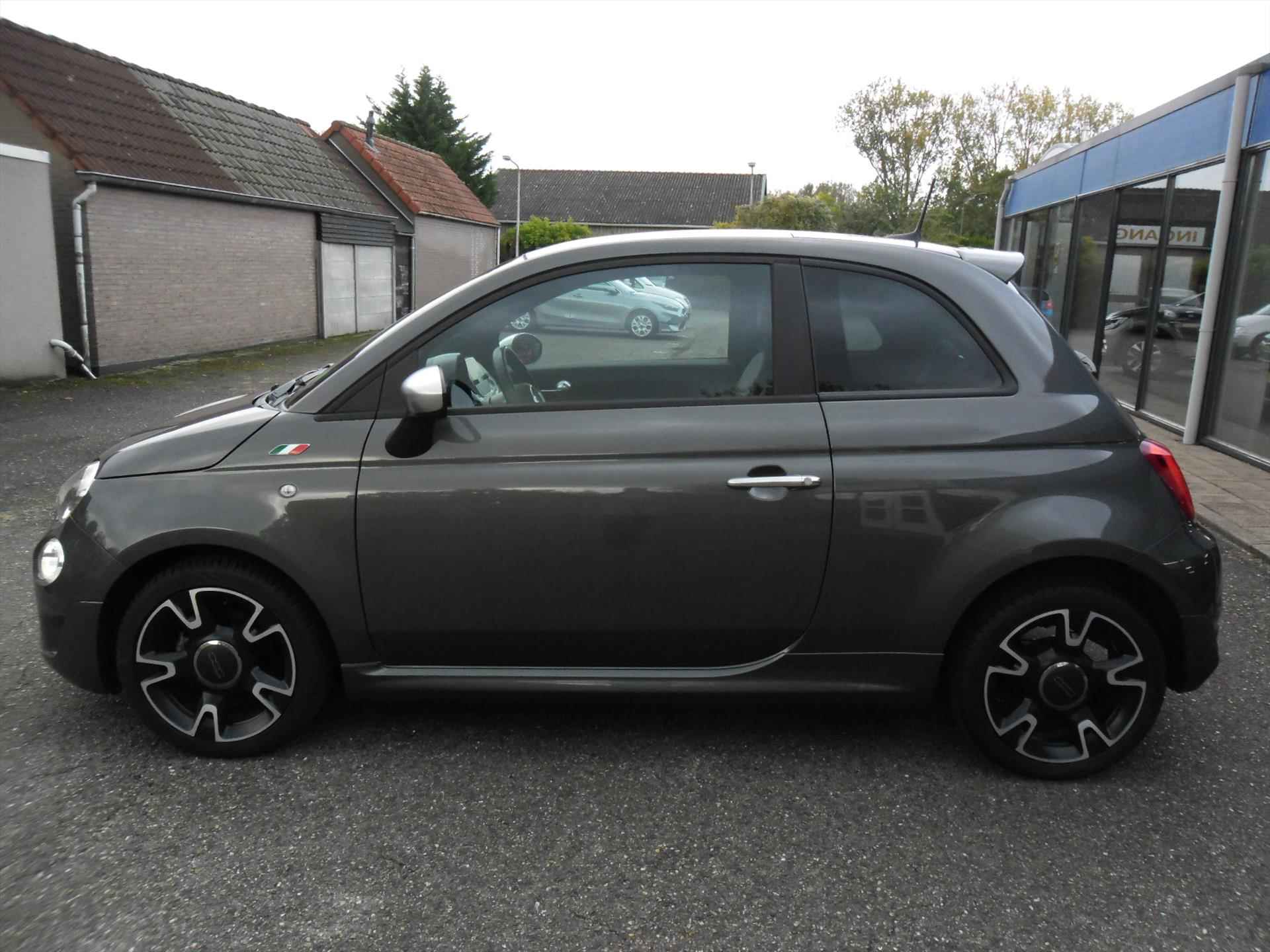 Fiat 500  T 85PK ROCKSTAR NAV ECC 1/2 LEDER PANORAMADAK 16"LMV PDC 45042 KM RIJKLAARPRIJS - 16/16