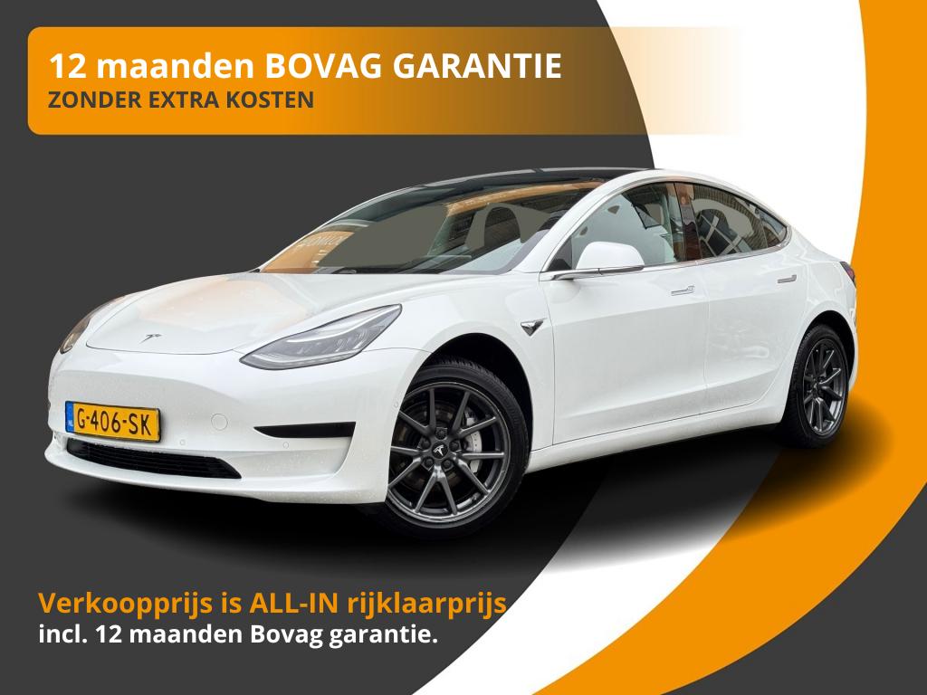 TESLA Model 3 RWD PLUS 60 KWH PANODAK/LEER/LMV/CAMERA/12 MND BOVAG GARANTIE