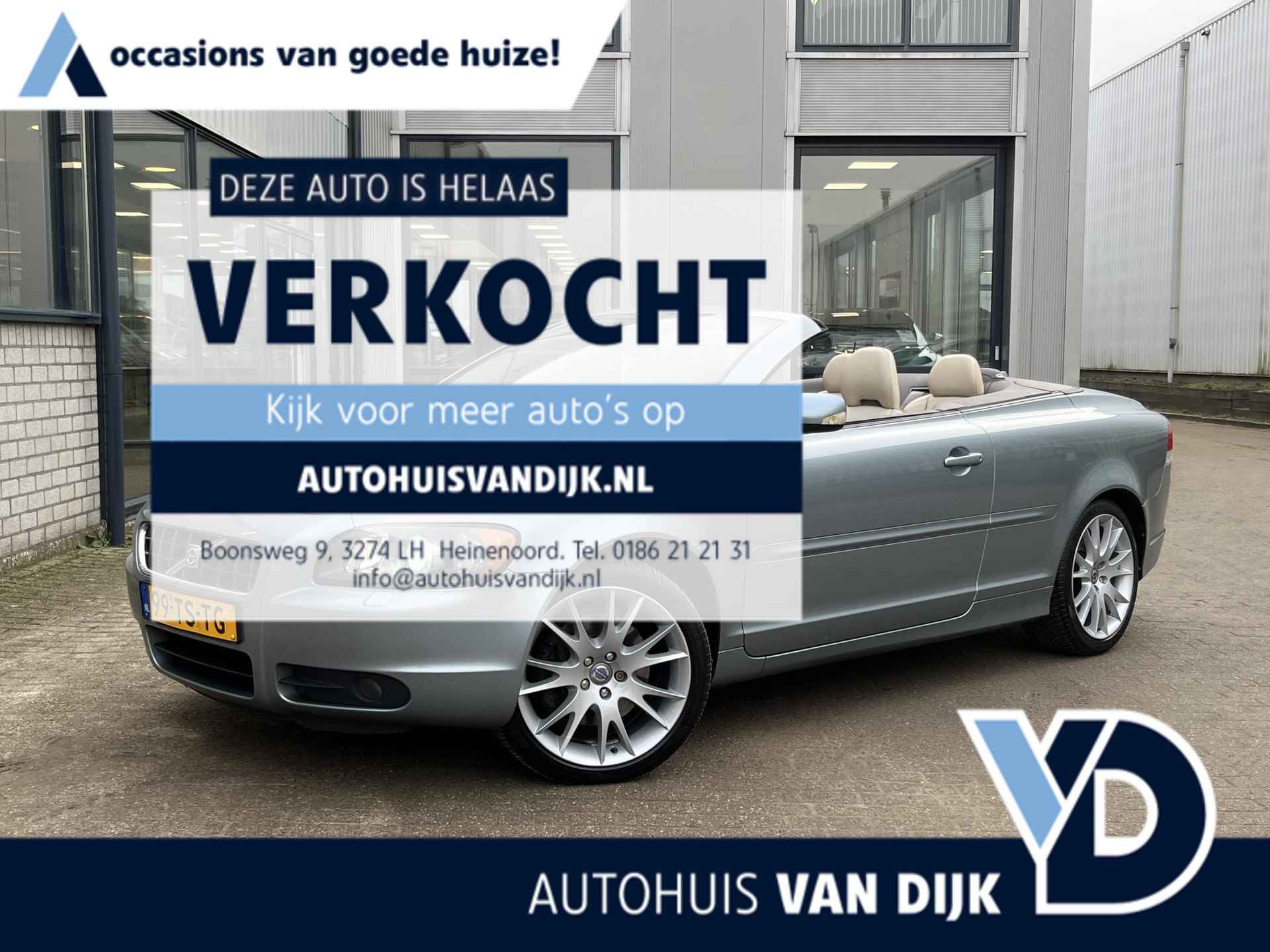 Volvo C70 Convertible 2.4i Summum | NL Auto/2e Eig./Navi/Leder/Stoelverw./18"/Cruise/Clima