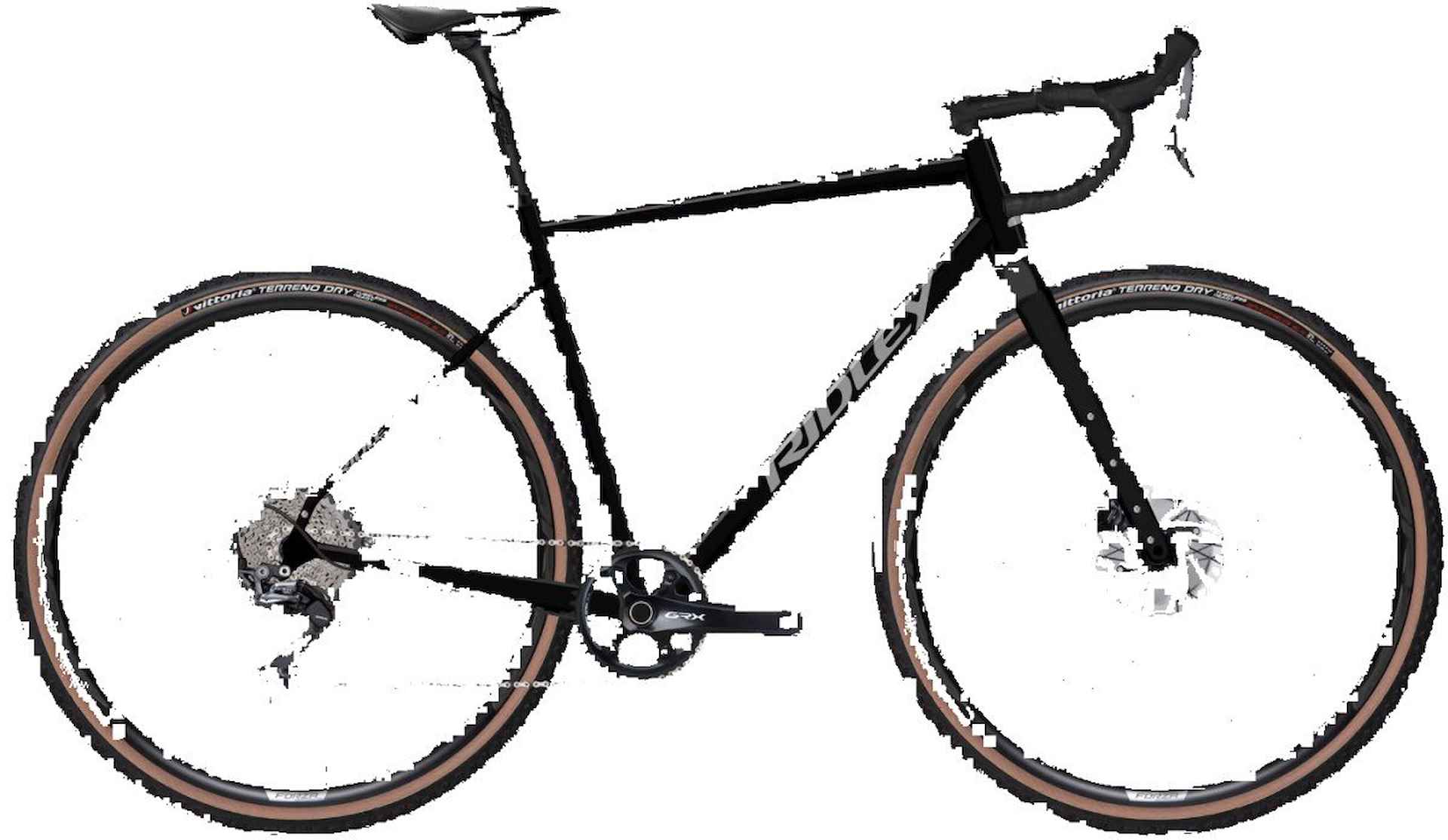 Ridley Kanzo Adventure Alu GRX400 2x10 MT L KAV01AM mat zwart L 2025 - 1/1