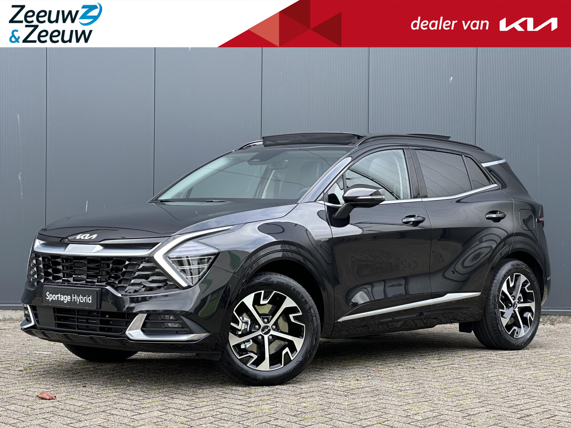 Kia Sportage 1.6 T-GDi Hybrid DynamicPlusLine | *ANWB ACTIE private lease vanaf €579,-* | *Niet op voorraad* | *Nu te bestellen* | €4.000,- actiekorting | Navi | Clima | Camera | Schuif-/kanteldak | El. achterklep