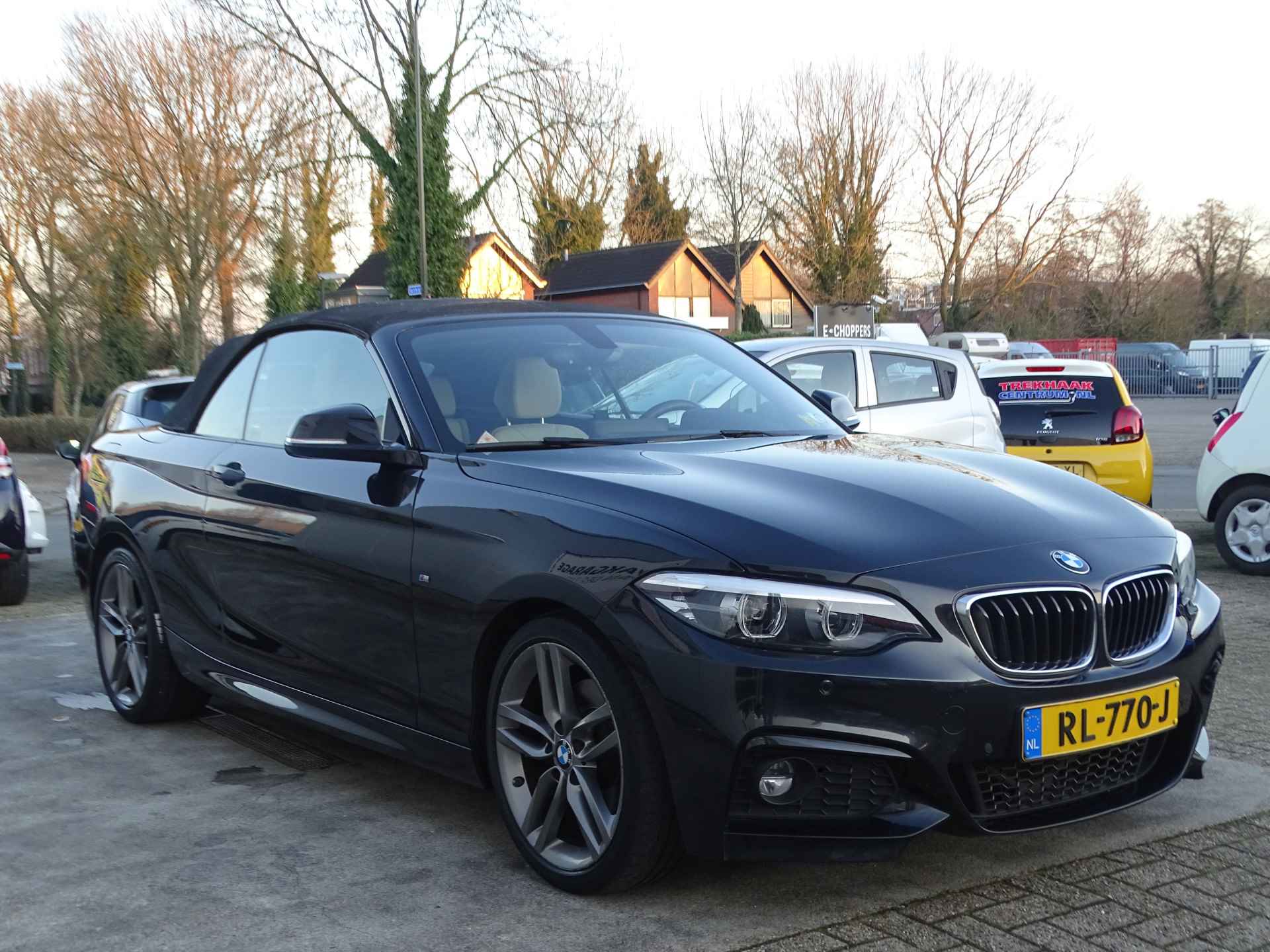 BMW 220i Cabrio AUT High Executive M PAKKET, Leder, NAVI, Camera, Compleet! - 17/70