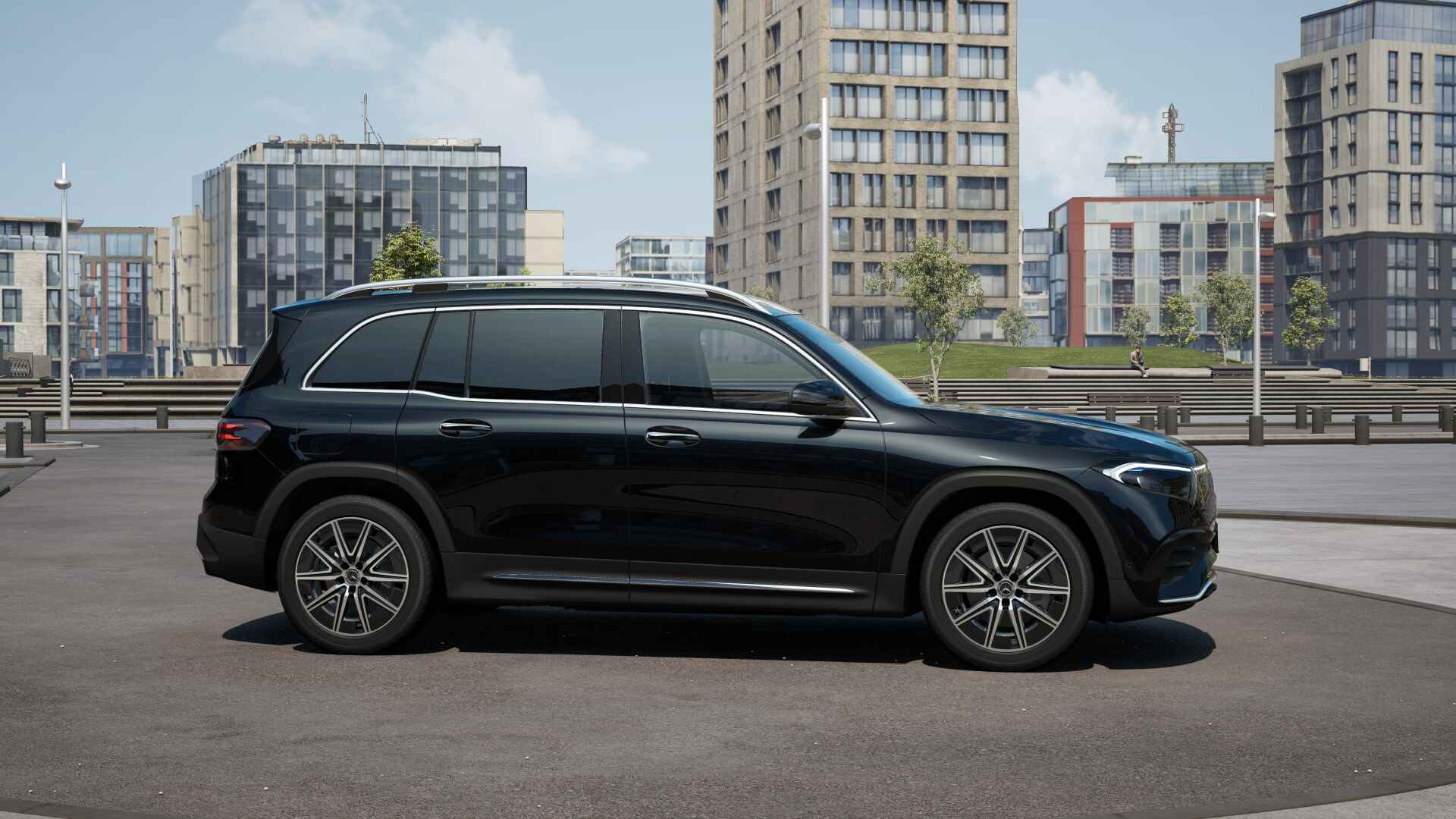 Mercedes-Benz EQB 250 AMG Line 7p. 67 kWh | Parkeerpakket met achteruitrijcamera | KEYLESS-GO comfort pakket | GUARD 360° Voertuigbescherming Plus | Premium pakket | Extra USB-poorten | EASY PACK achterklep | Winter pakket | - 5/25