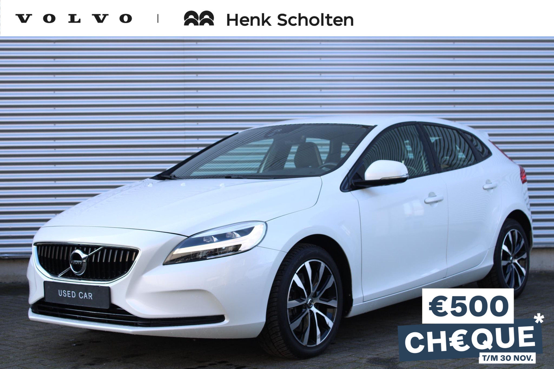 Volvo V40 T3 AUT6 152PK Dynamic Edition, Cruise Control, Verwarmbare Voorstoelen, High Performance Audio, Regensensor, Parkeersensoren Achter, Bluetooth Media & Telefonie, Full Map Navigatie, City Safety